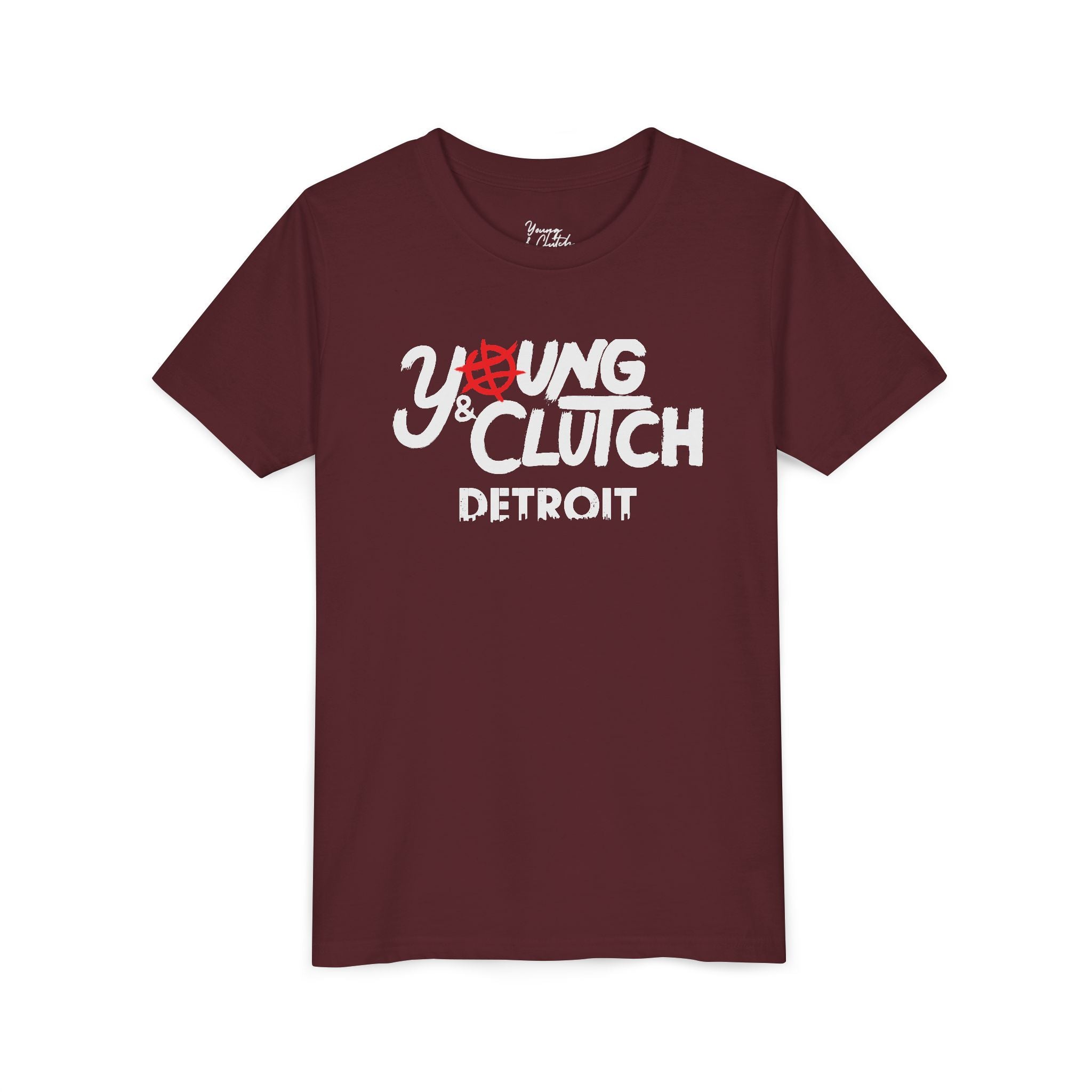 Youth Short Sleeve Tee - Young & Clutch Detroit Basketball T-Shirt