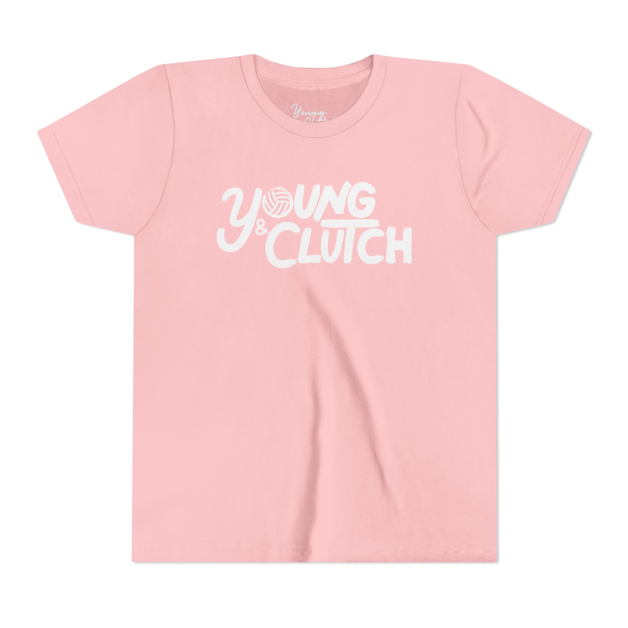 Youth Short Sleeve Tee - Young & Clutch Volleyball T-Shirt for Trendy Kids