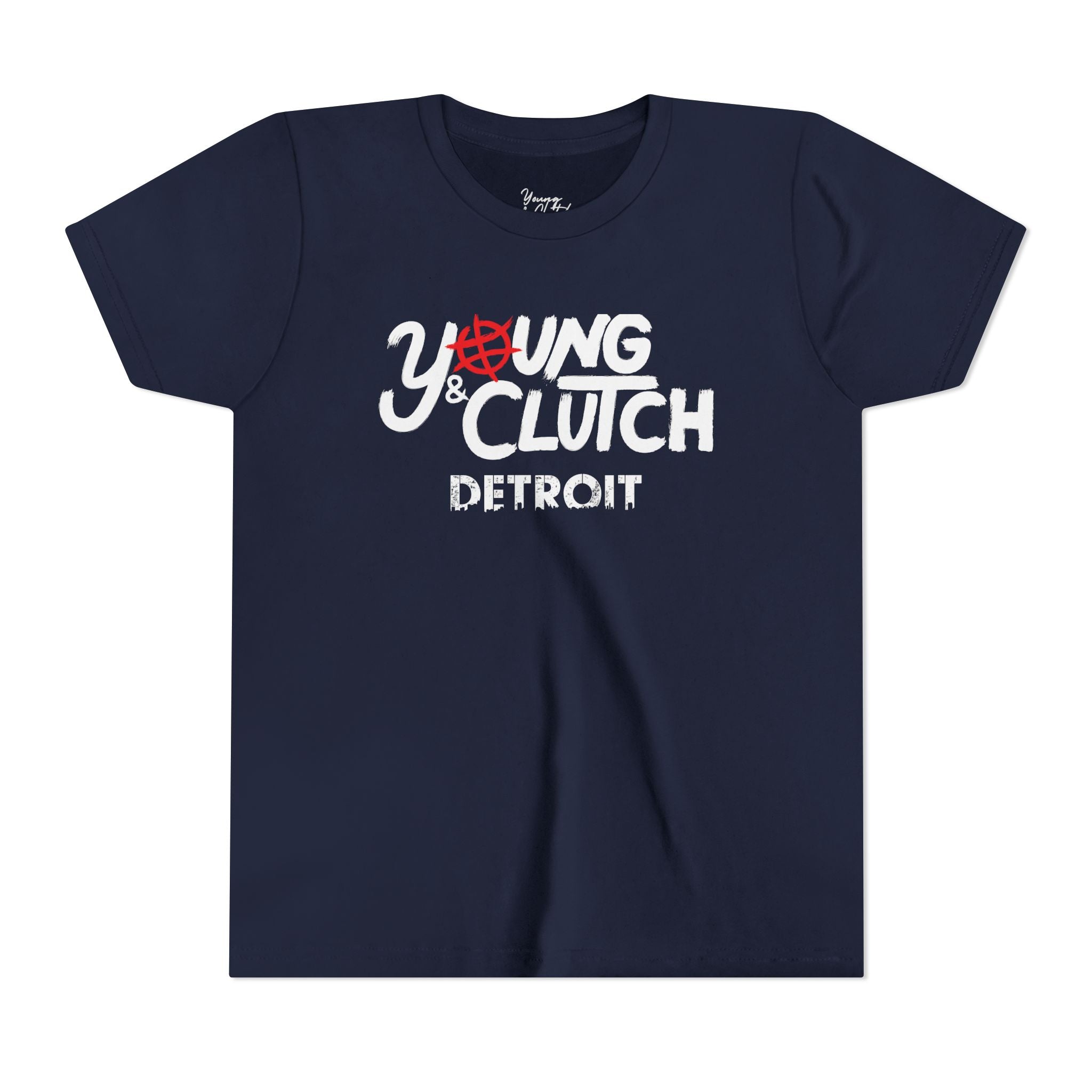 Youth Short Sleeve Tee - Young & Clutch Detroit Basketball T-Shirt