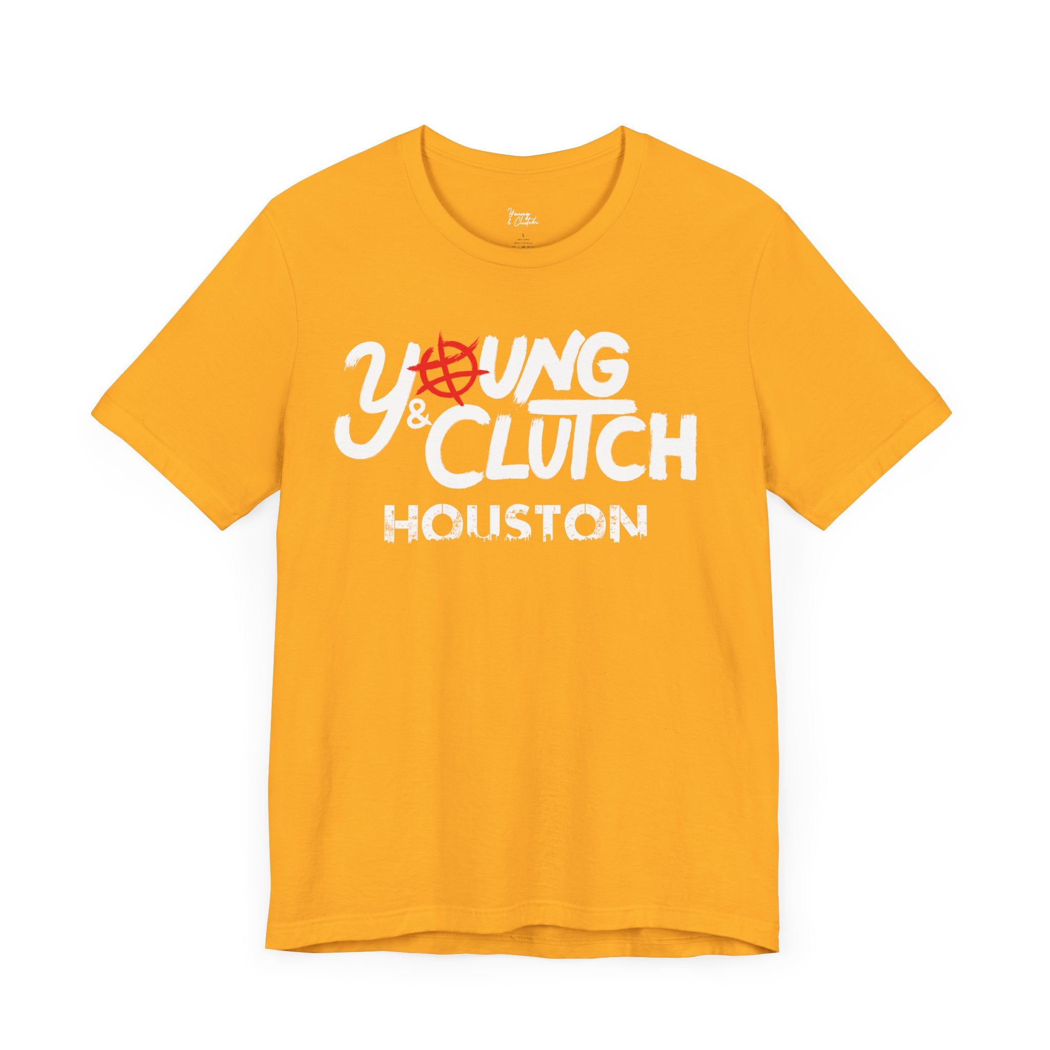 Young & Clutch Houston Basketball T-shirt (Adult size)