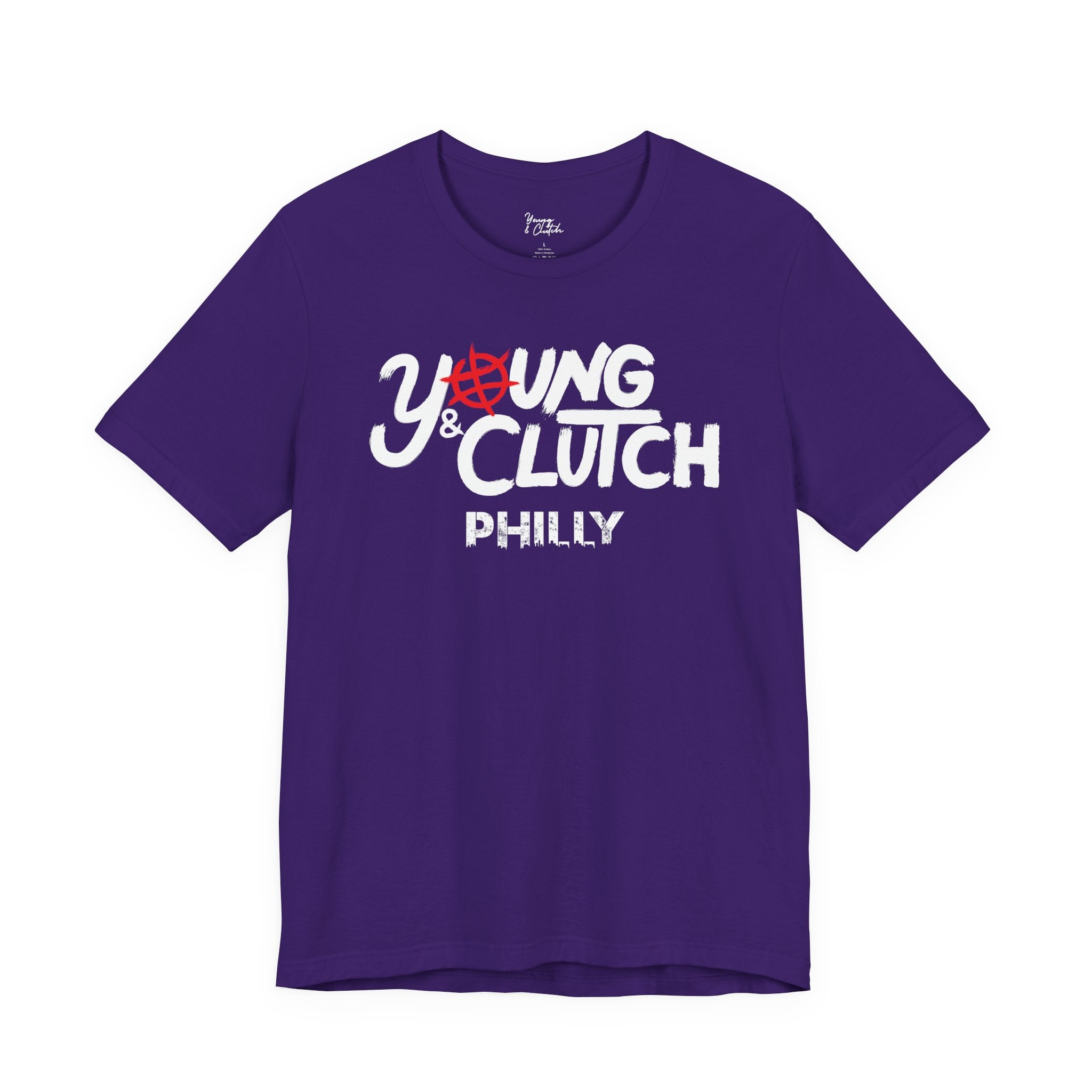 Young & Clutch Philly Basketball T-shirt (Adult size)
