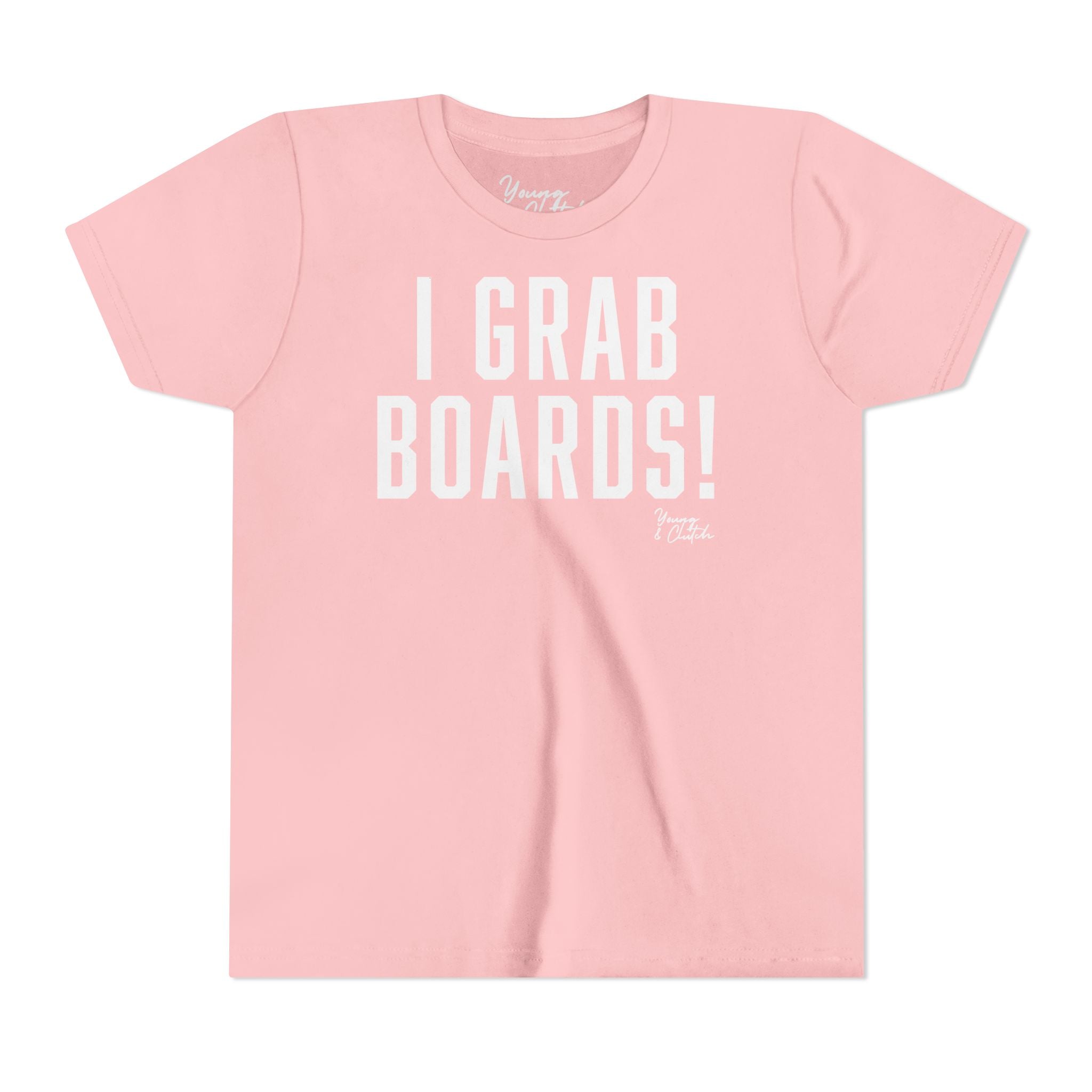 Youth Short Sleeve Tee Young & Clutch I Grab Boards