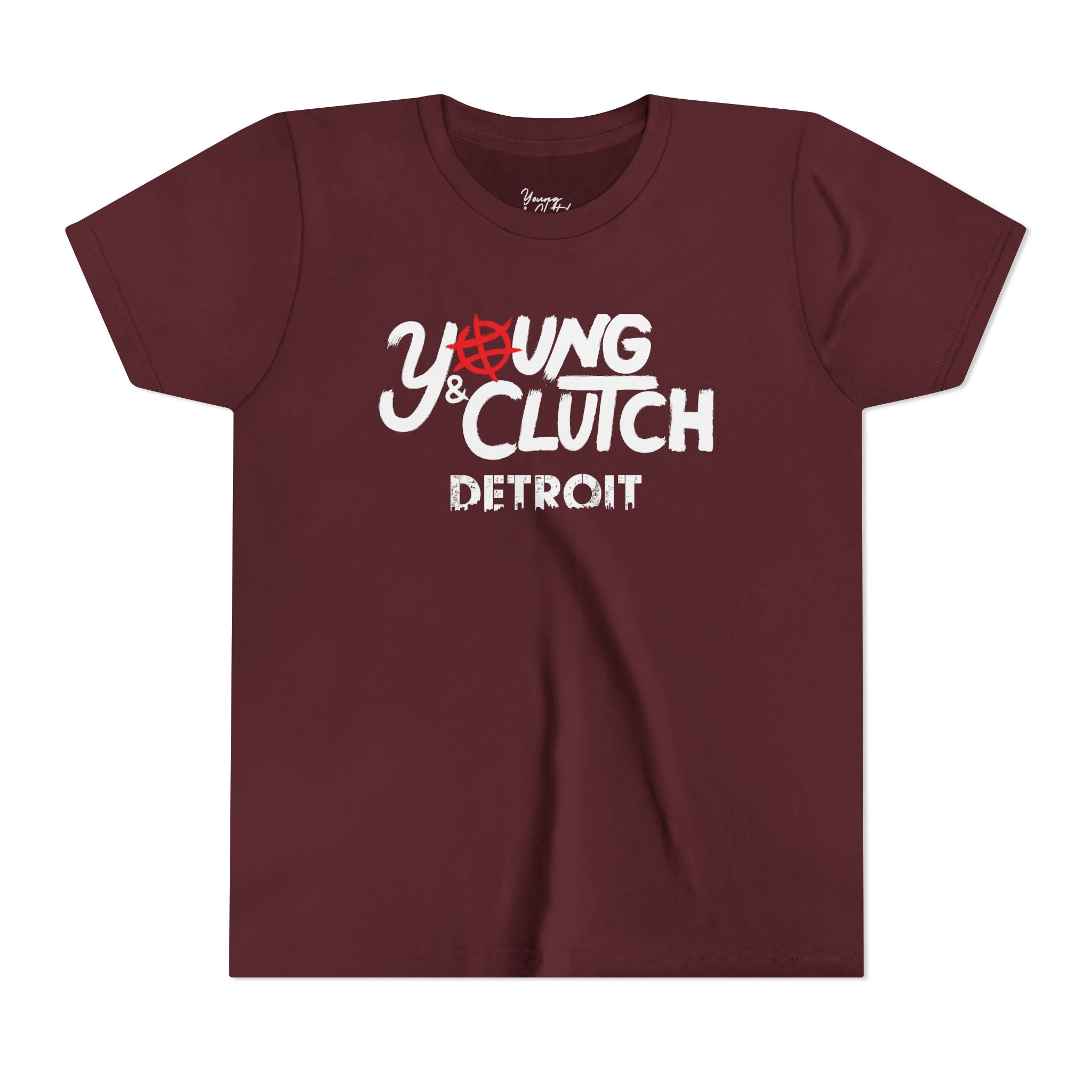 Youth Short Sleeve Tee - Young & Clutch Detroit Basketball T-Shirt