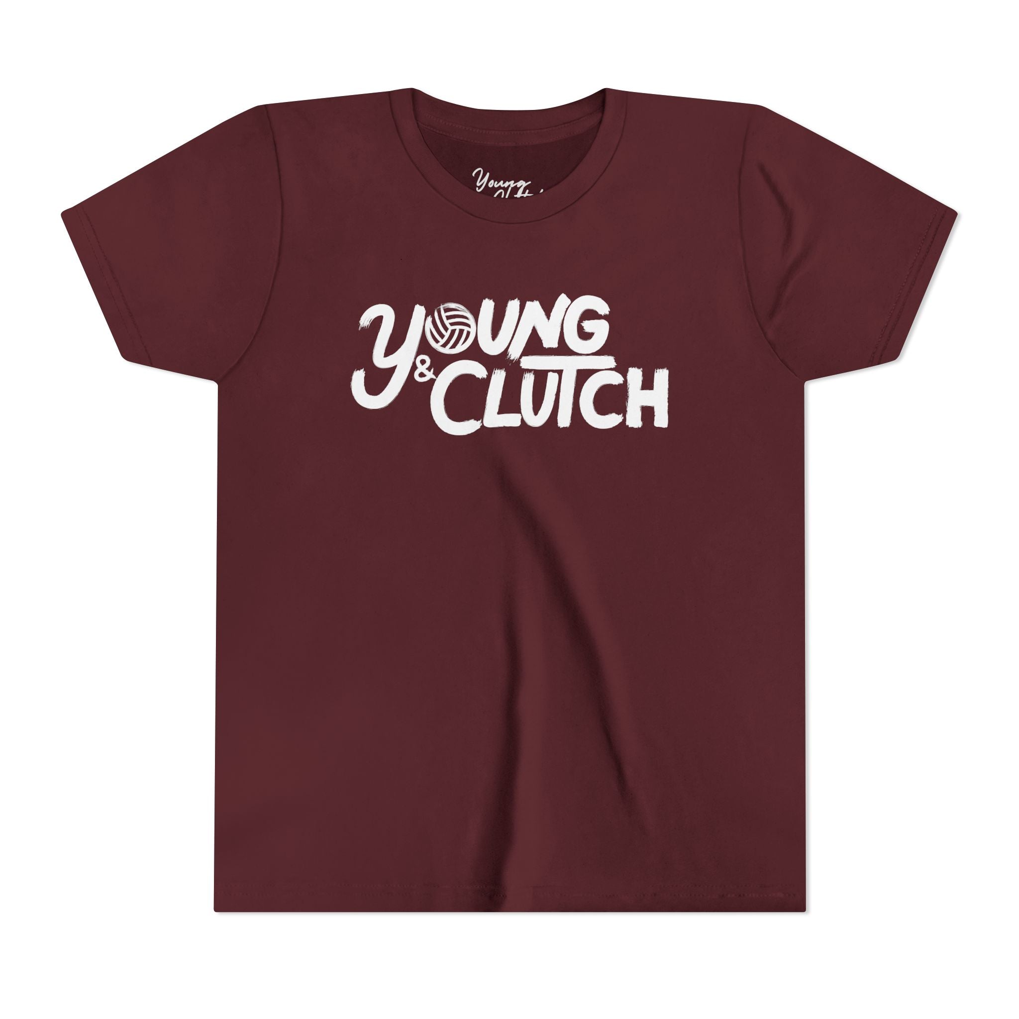 Youth Short Sleeve Tee - Young & Clutch Volleyball T-Shirt for Trendy Kids