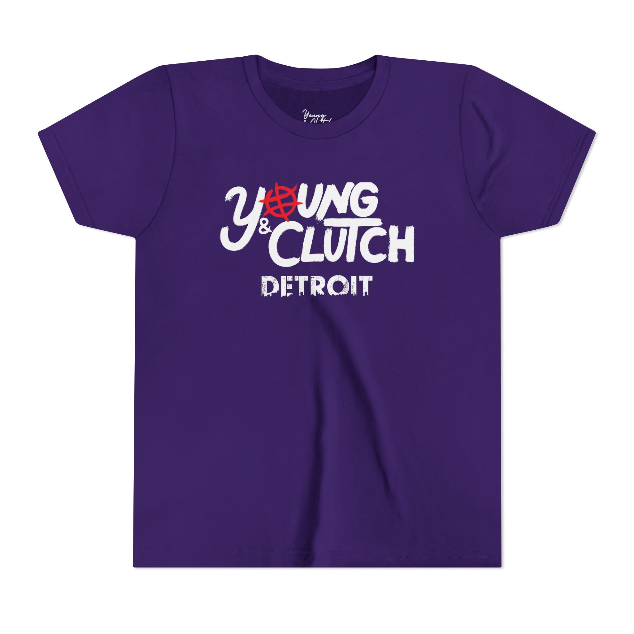 Youth Short Sleeve Tee - Young & Clutch Detroit Basketball T-Shirt
