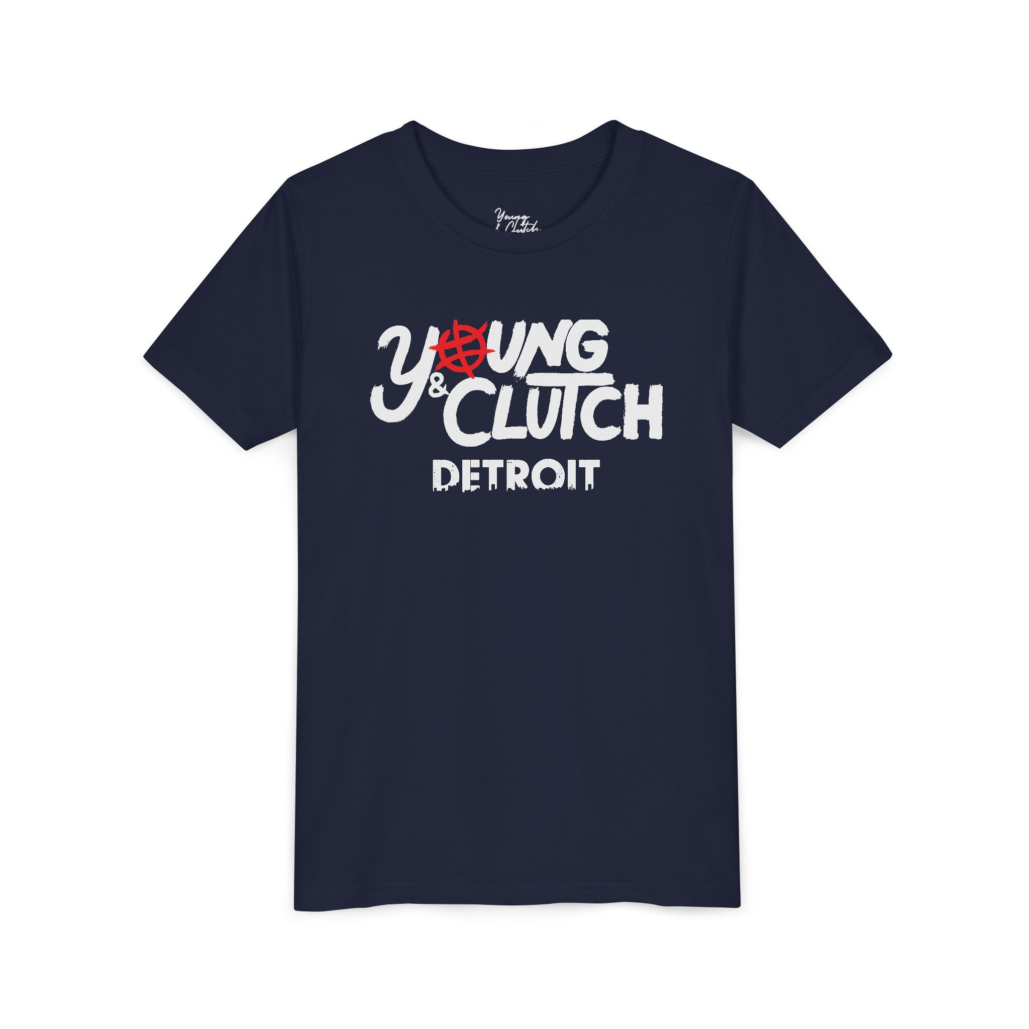 Youth Short Sleeve Tee - Young & Clutch Detroit Basketball T-Shirt