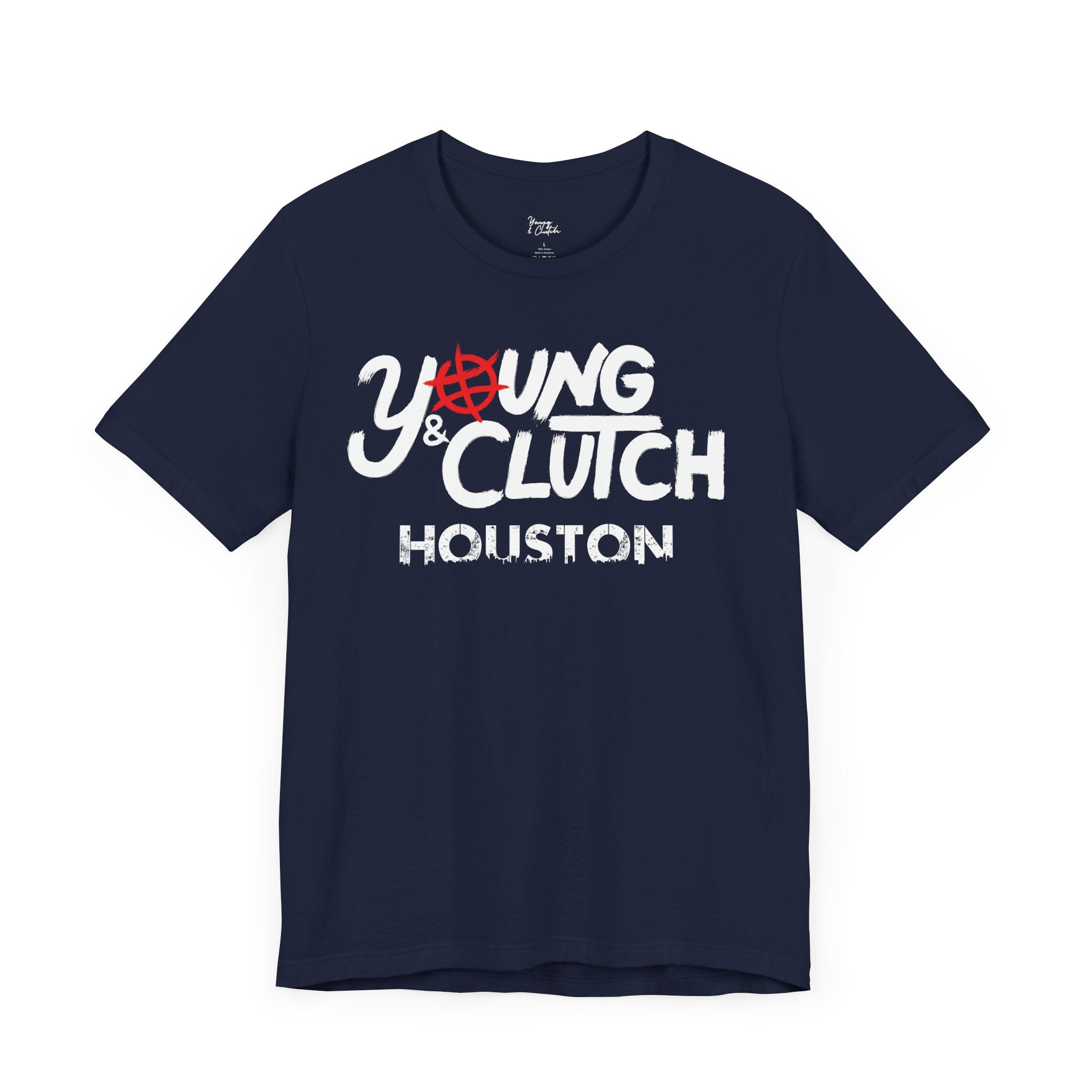Young & Clutch Houston Basketball T-shirt (Adult size)