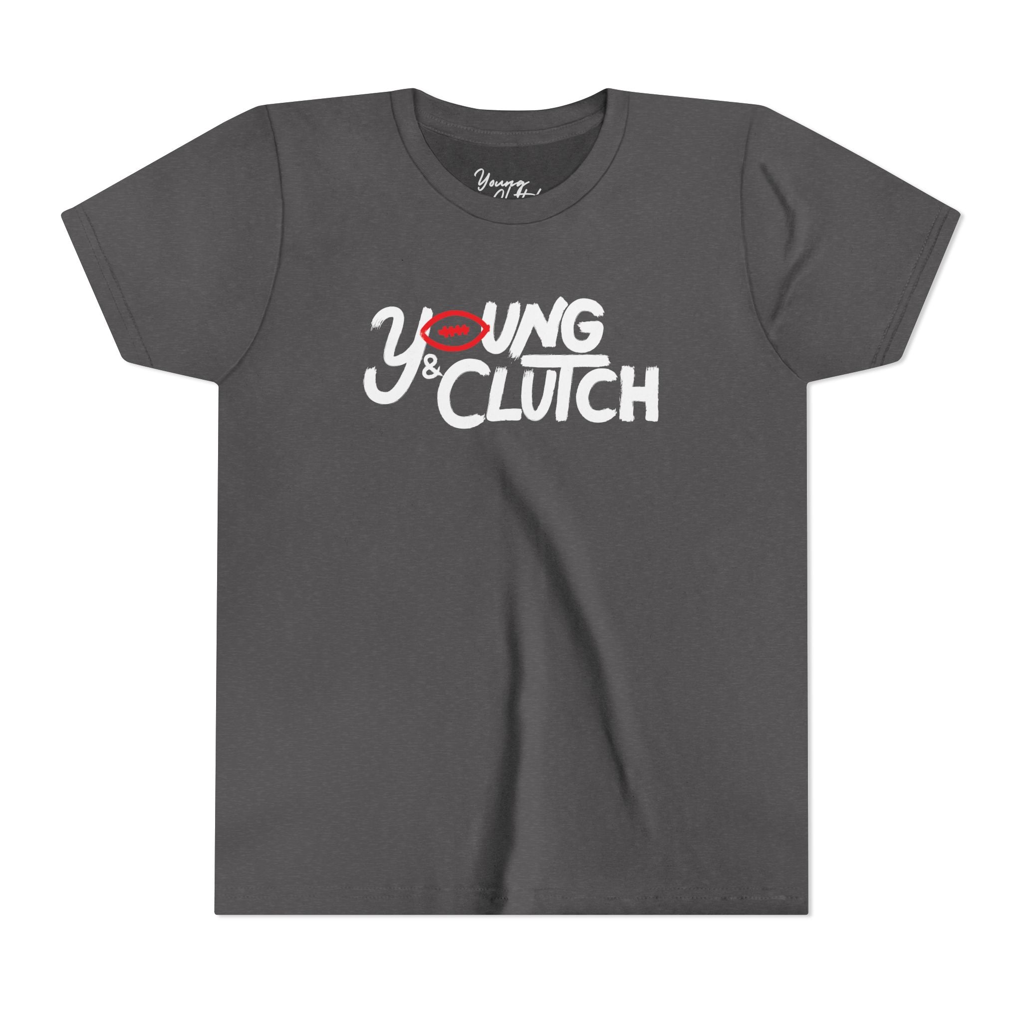 Youth Short Sleeve Tee - Young & Clutch Football - No Goal Post