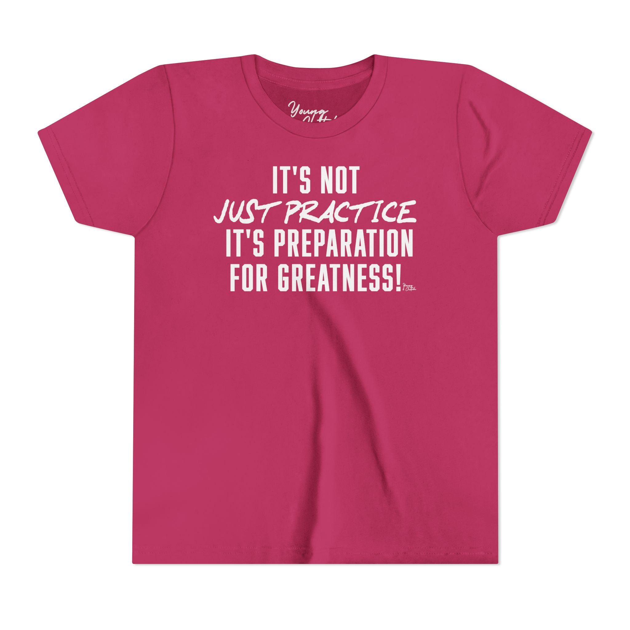 Youth Short Sleeve Tee Young & Clutch It's not just Practice