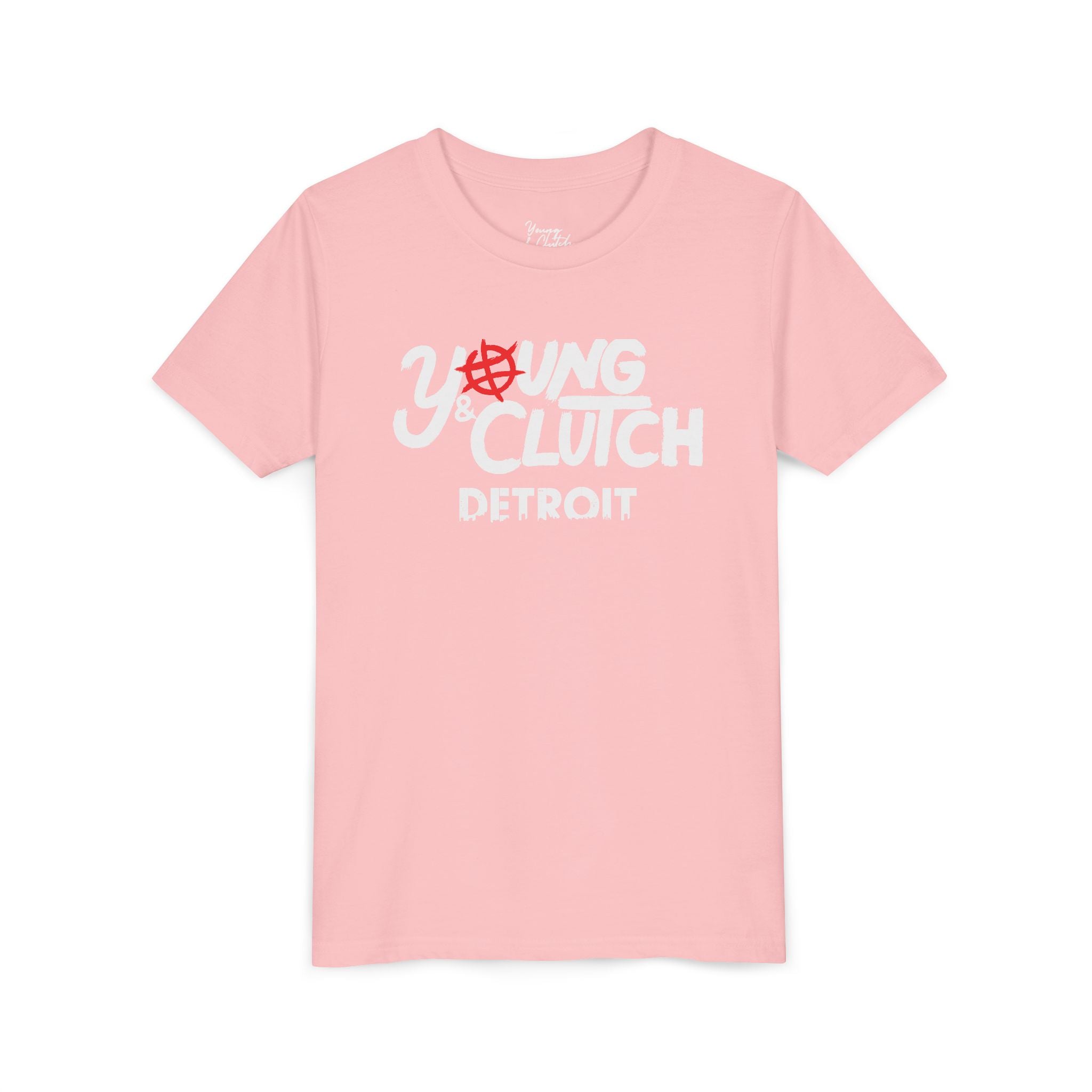 Youth Short Sleeve Tee - Young & Clutch Detroit Basketball T-Shirt