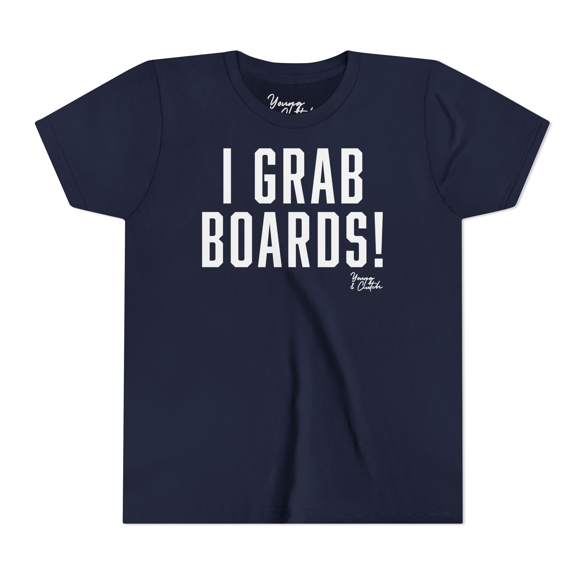 Youth Short Sleeve Tee Young & Clutch I Grab Boards