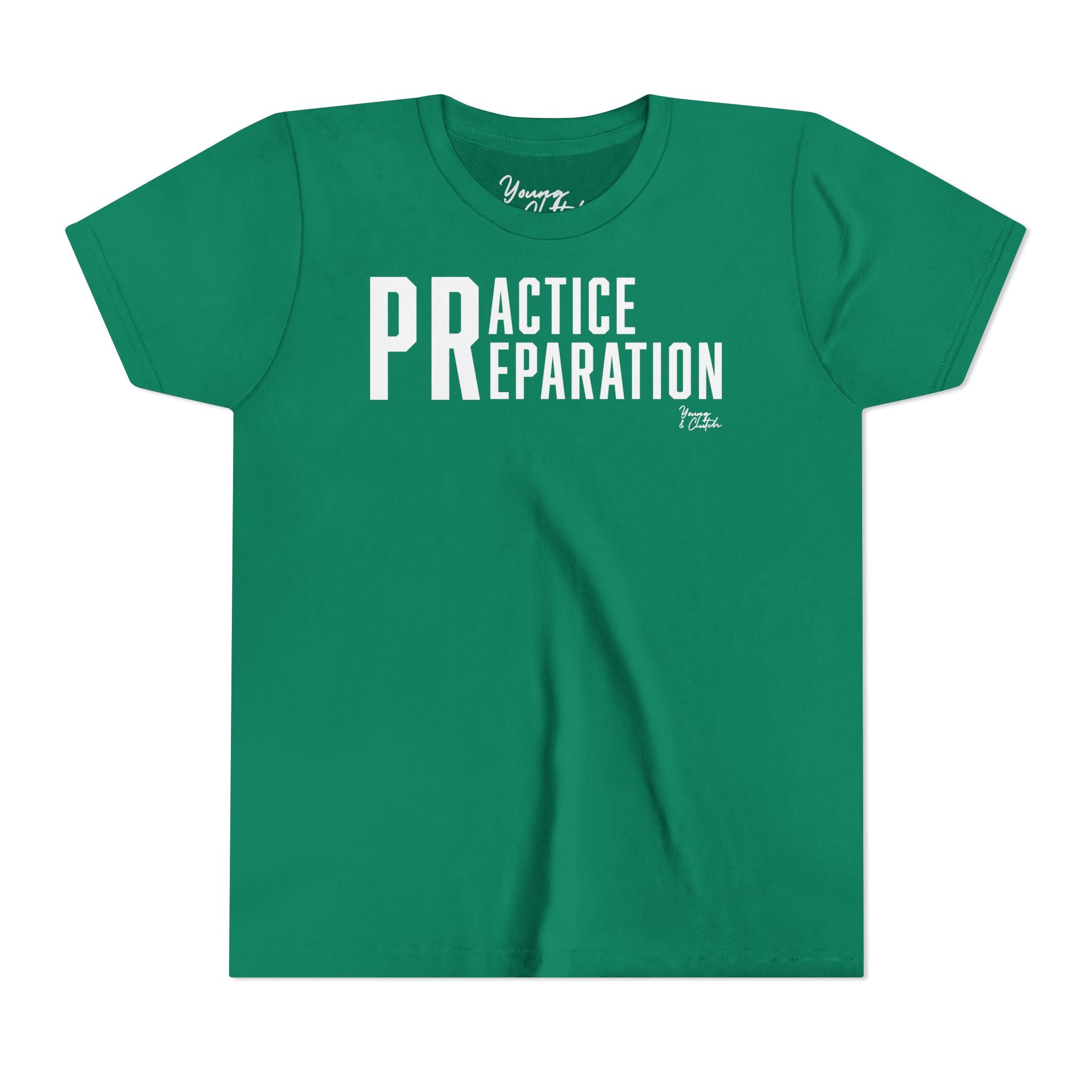 Youth Short Sleeve Tee Young & Clutch Practice & Preparation