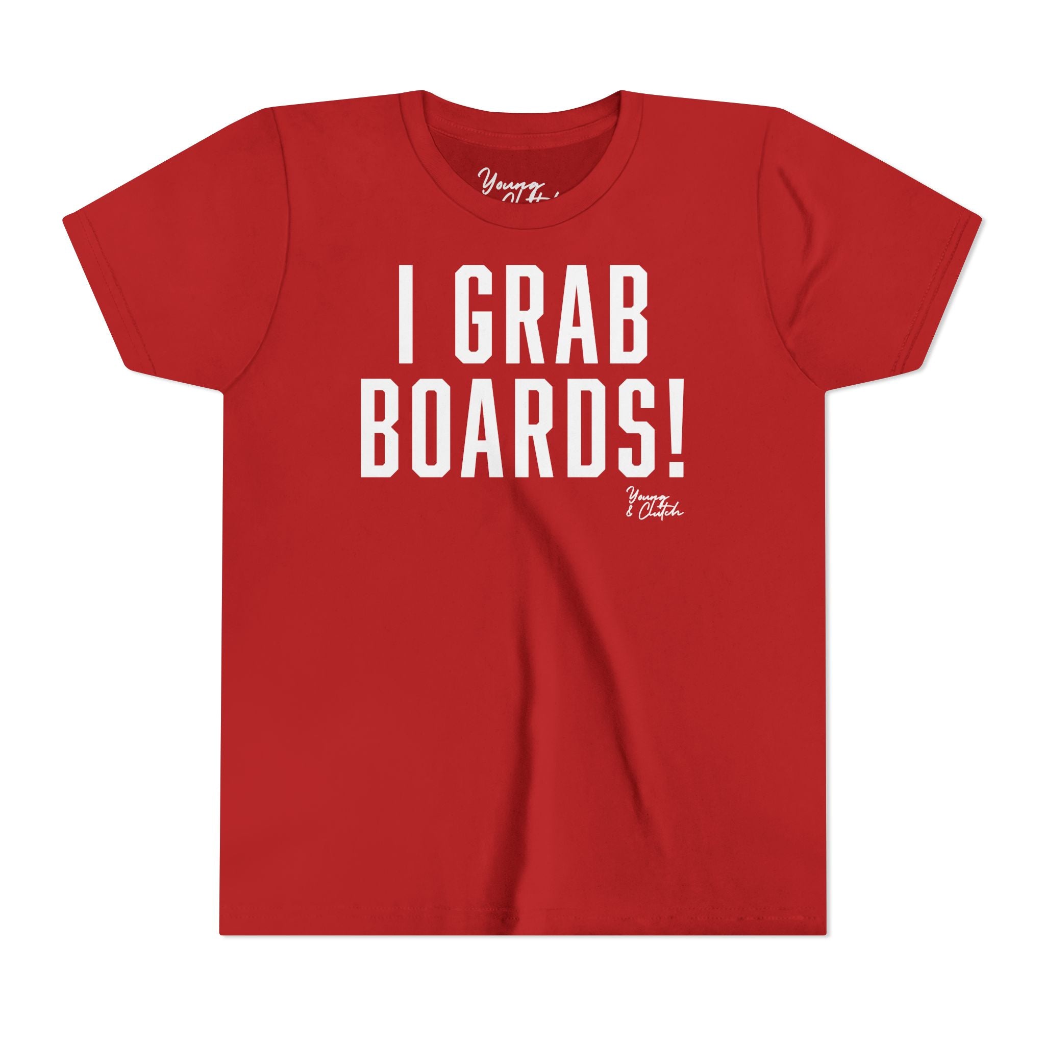 Youth Short Sleeve Tee Young & Clutch I Grab Boards