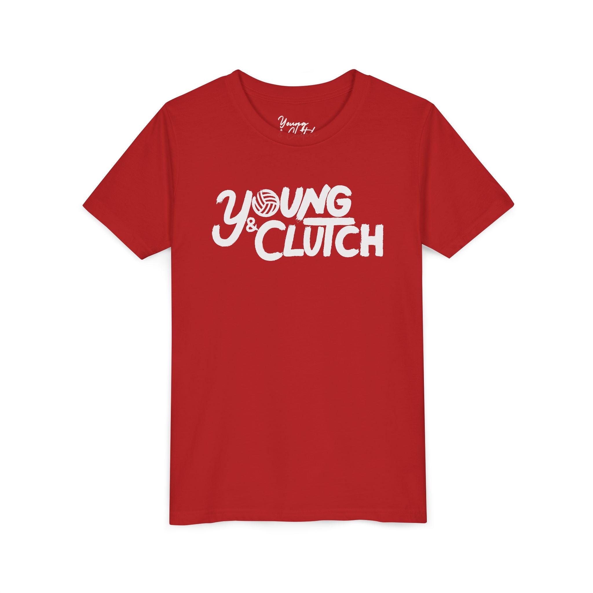 Youth Short Sleeve Tee - Young & Clutch Volleyball T-Shirt for Trendy Kids