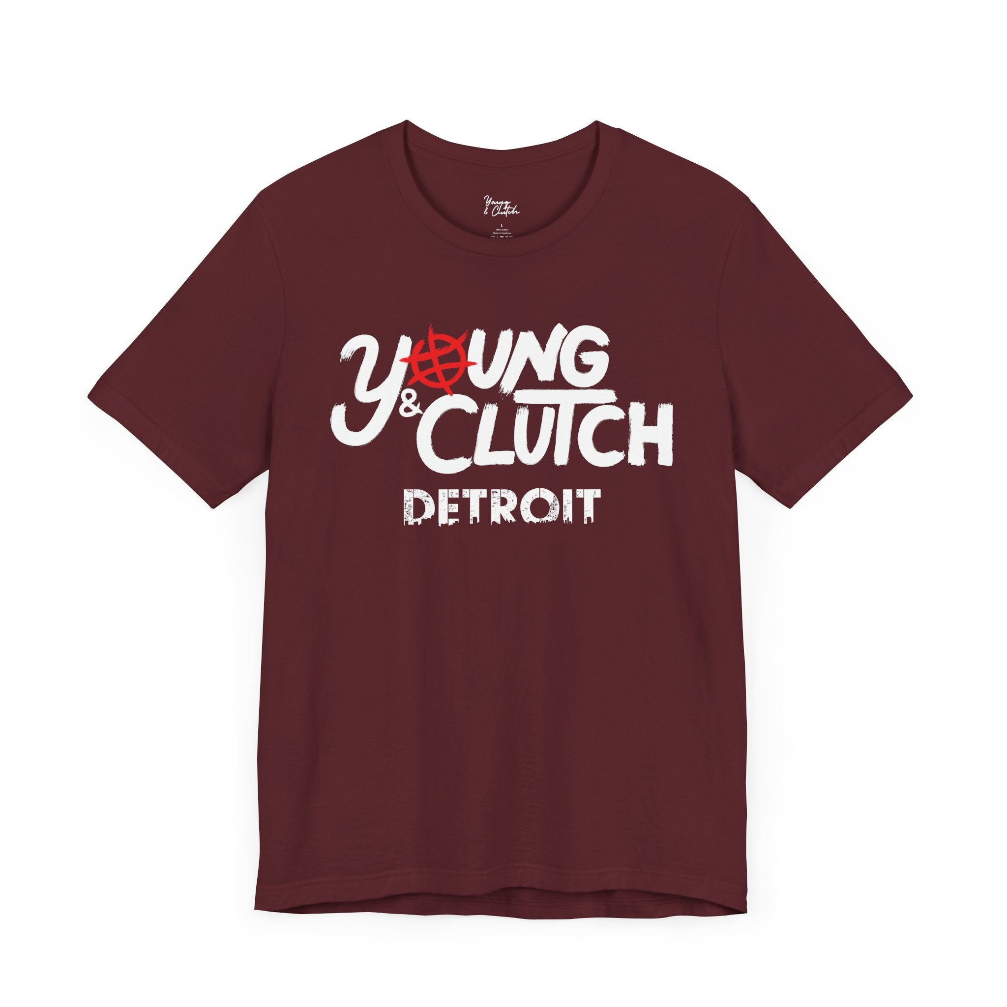 Young & Clutch Detroit Basketball T-shirt (Adult size)