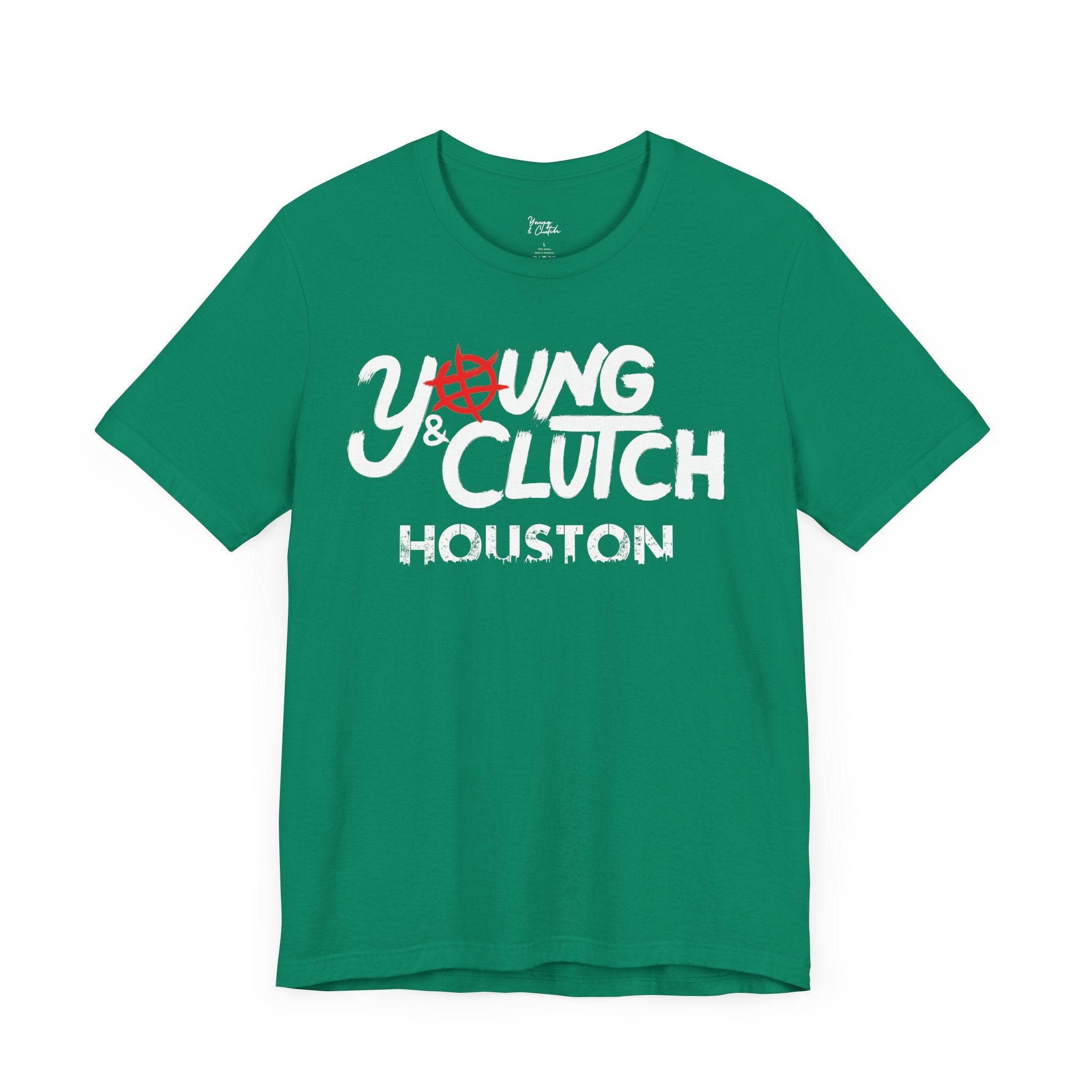 Young & Clutch Houston Basketball T-shirt (Adult size)