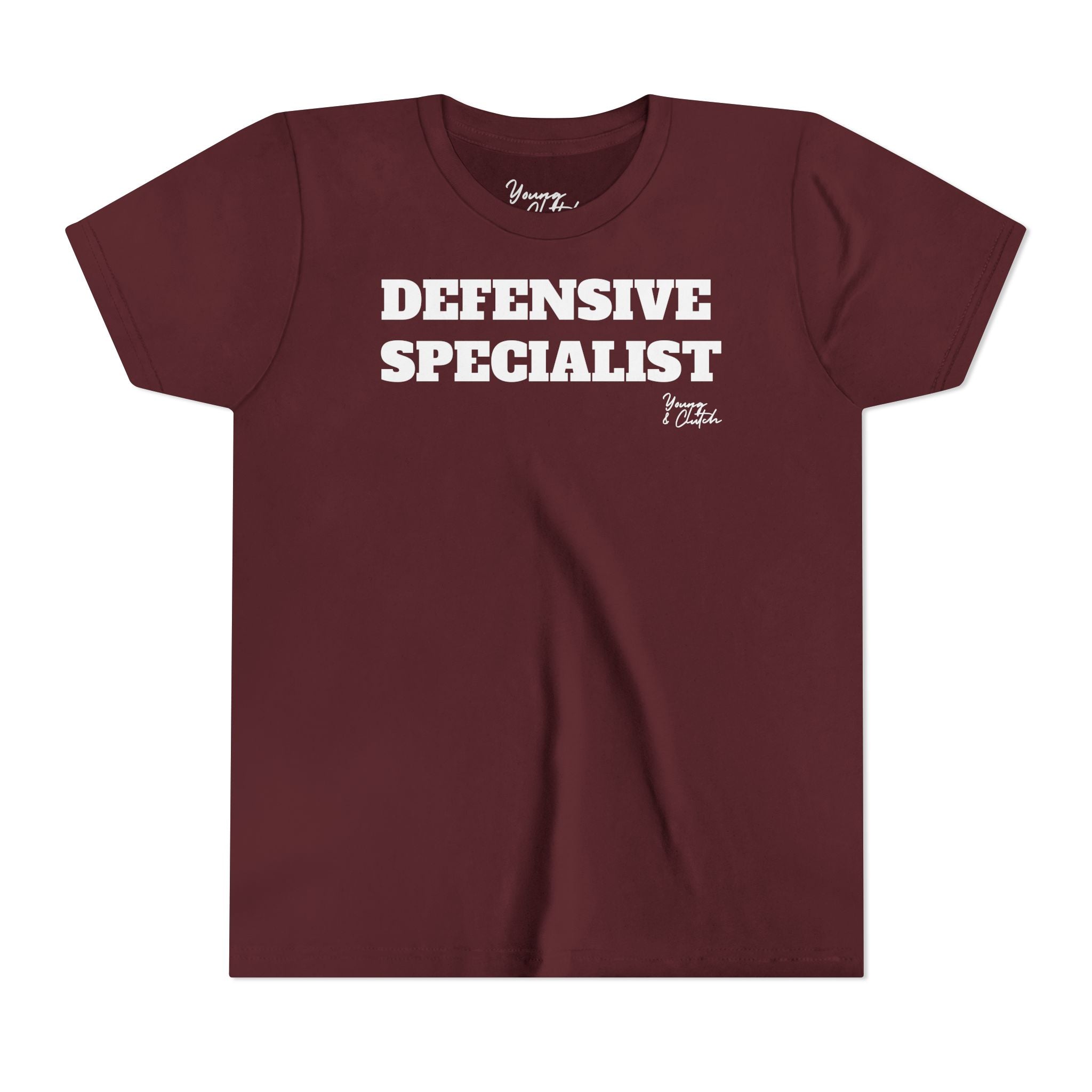 Youth Short Sleeve Tee Young & Clutch Defensive Specialist