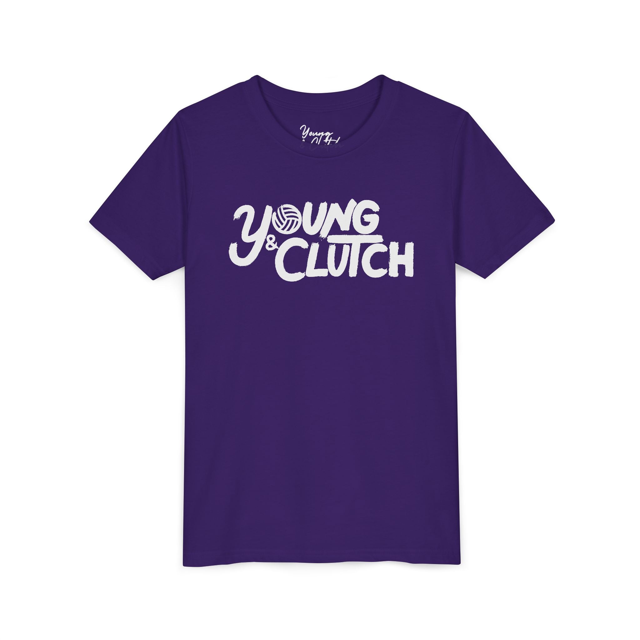 Youth Short Sleeve Tee - Young & Clutch Volleyball T-Shirt for Trendy Kids