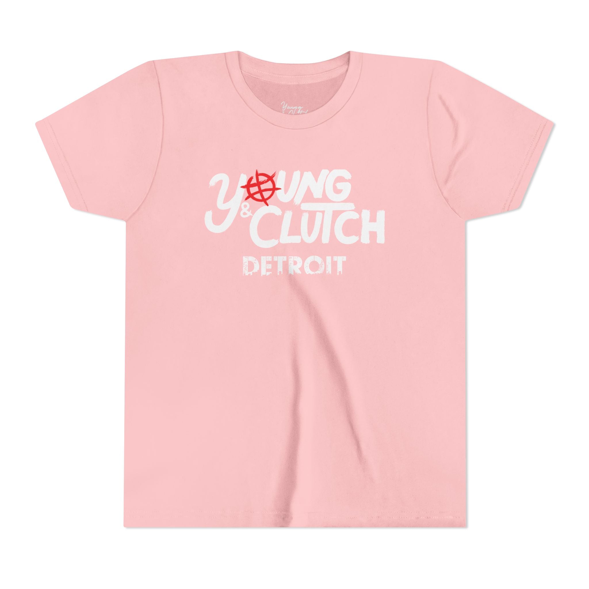 Youth Short Sleeve Tee - Young & Clutch Detroit Basketball T-Shirt