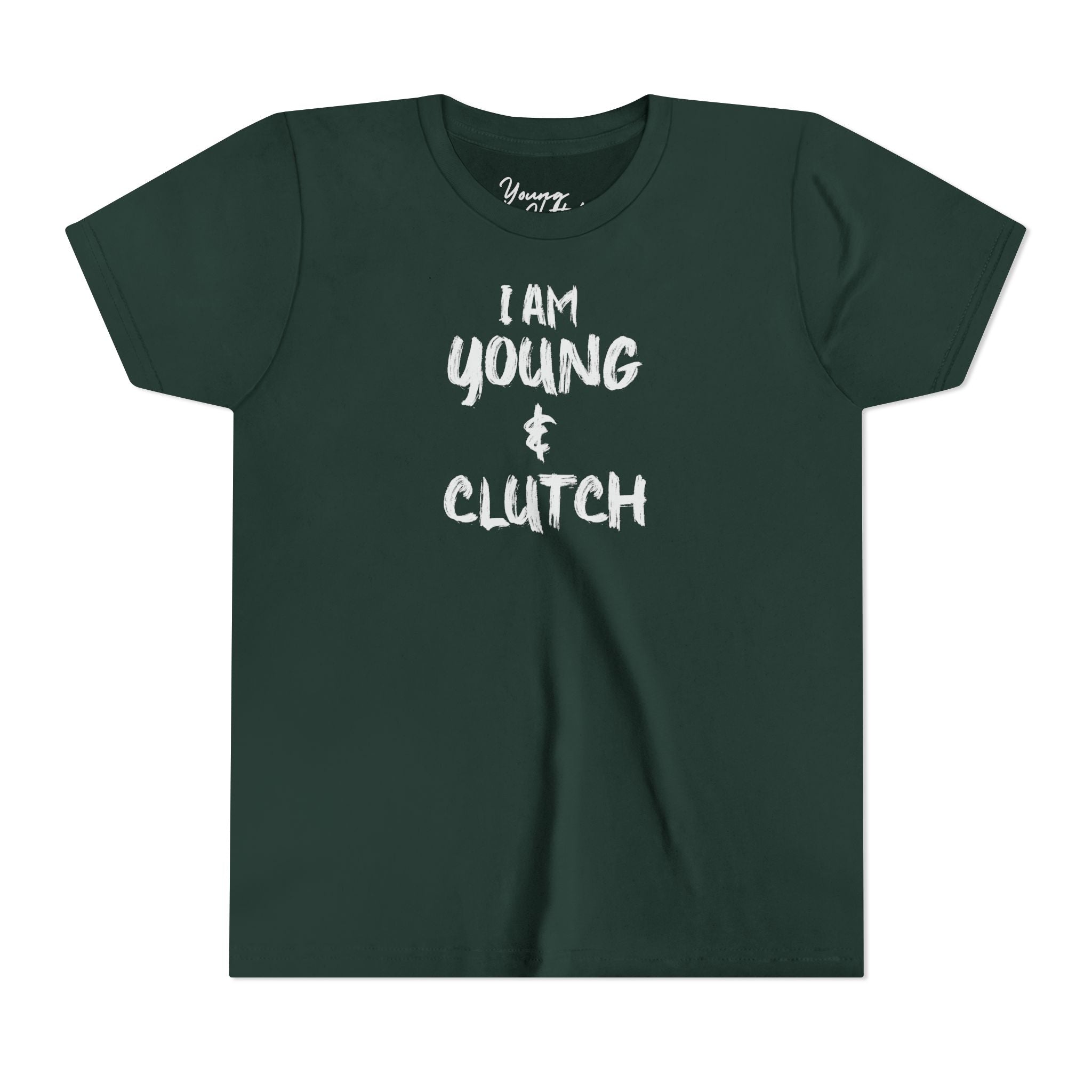 Youth Short Sleeve Tee I Am Young & Clutch