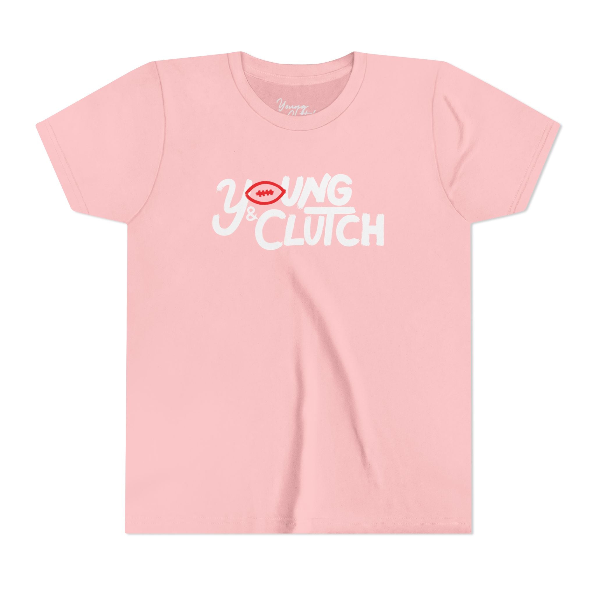 Youth Short Sleeve Tee - Young & Clutch Football - No Goal Post