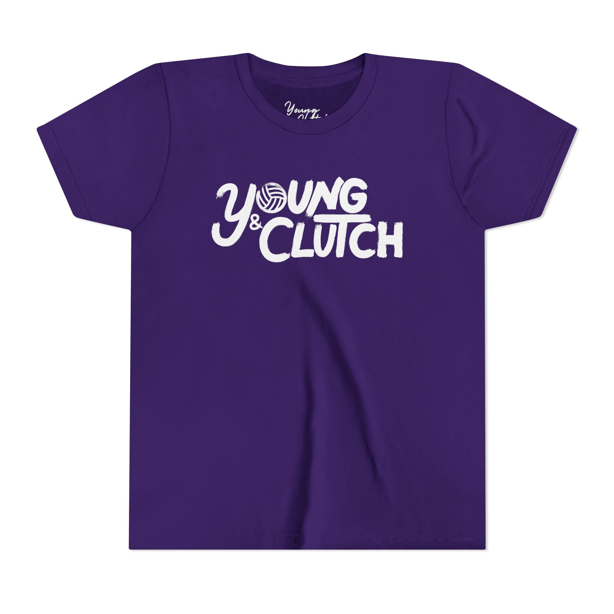 Youth Short Sleeve Tee - Young & Clutch Volleyball T-Shirt for Trendy Kids