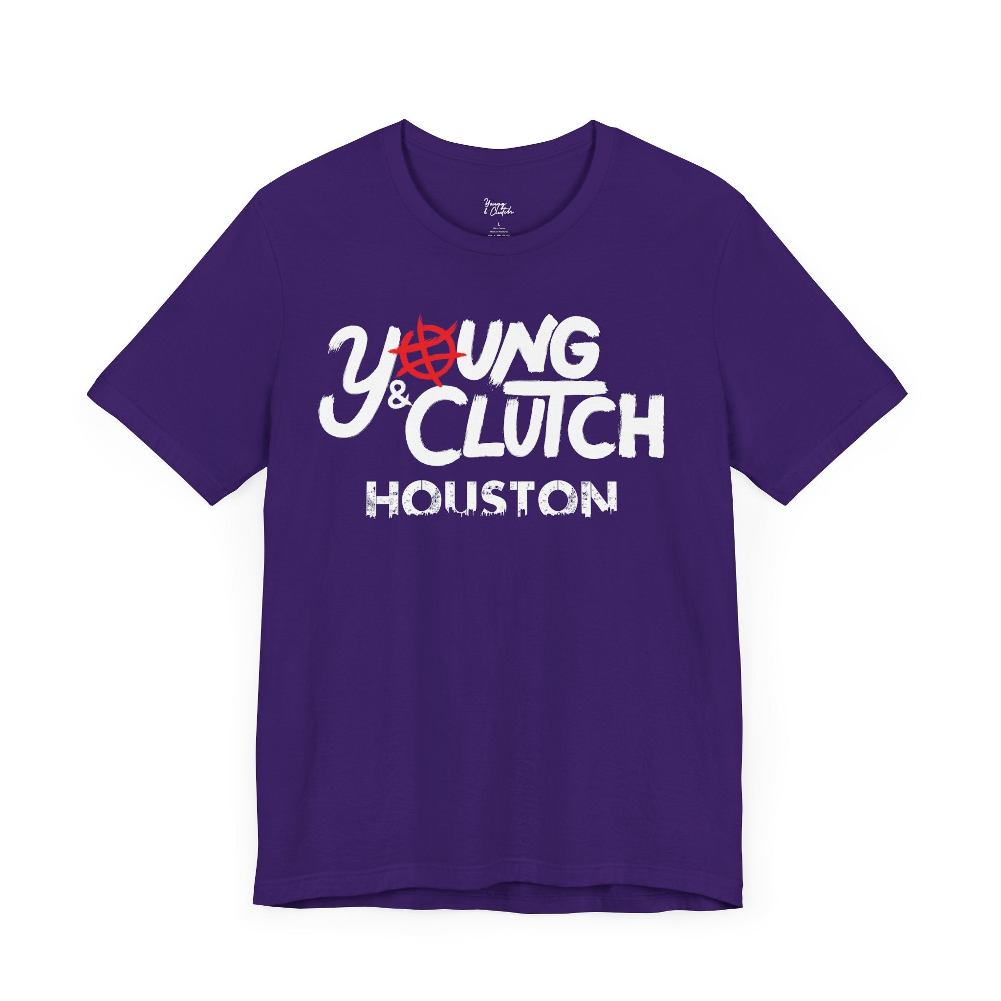 Young & Clutch Houston Basketball T-shirt (Adult size)