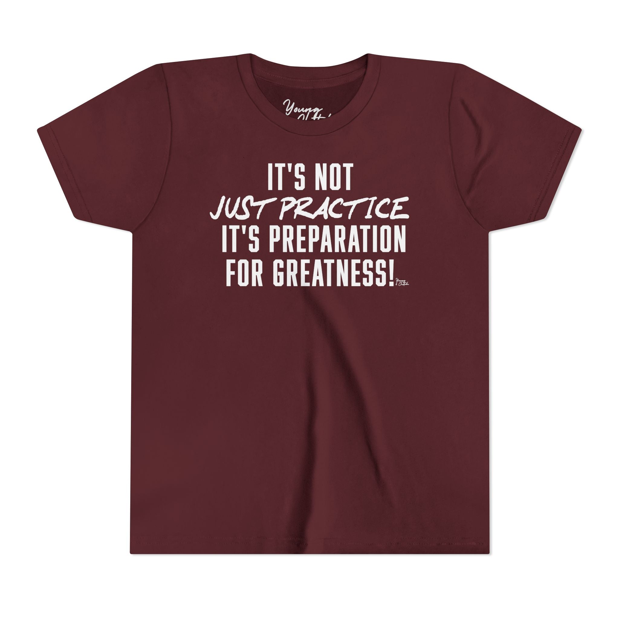 Youth Short Sleeve Tee Young & Clutch It's not just Practice