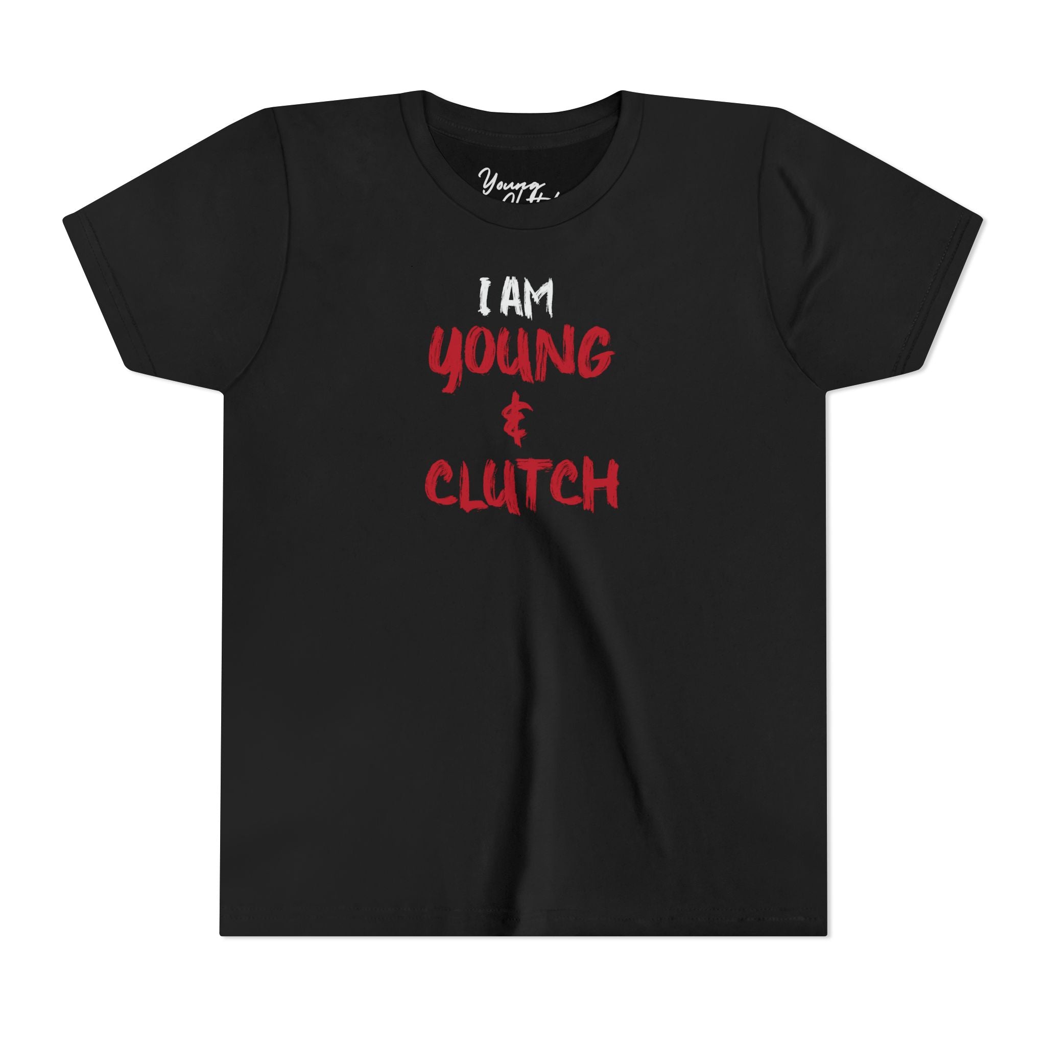 Youth Short Sleeve Tee I Am Young & Clutch Red