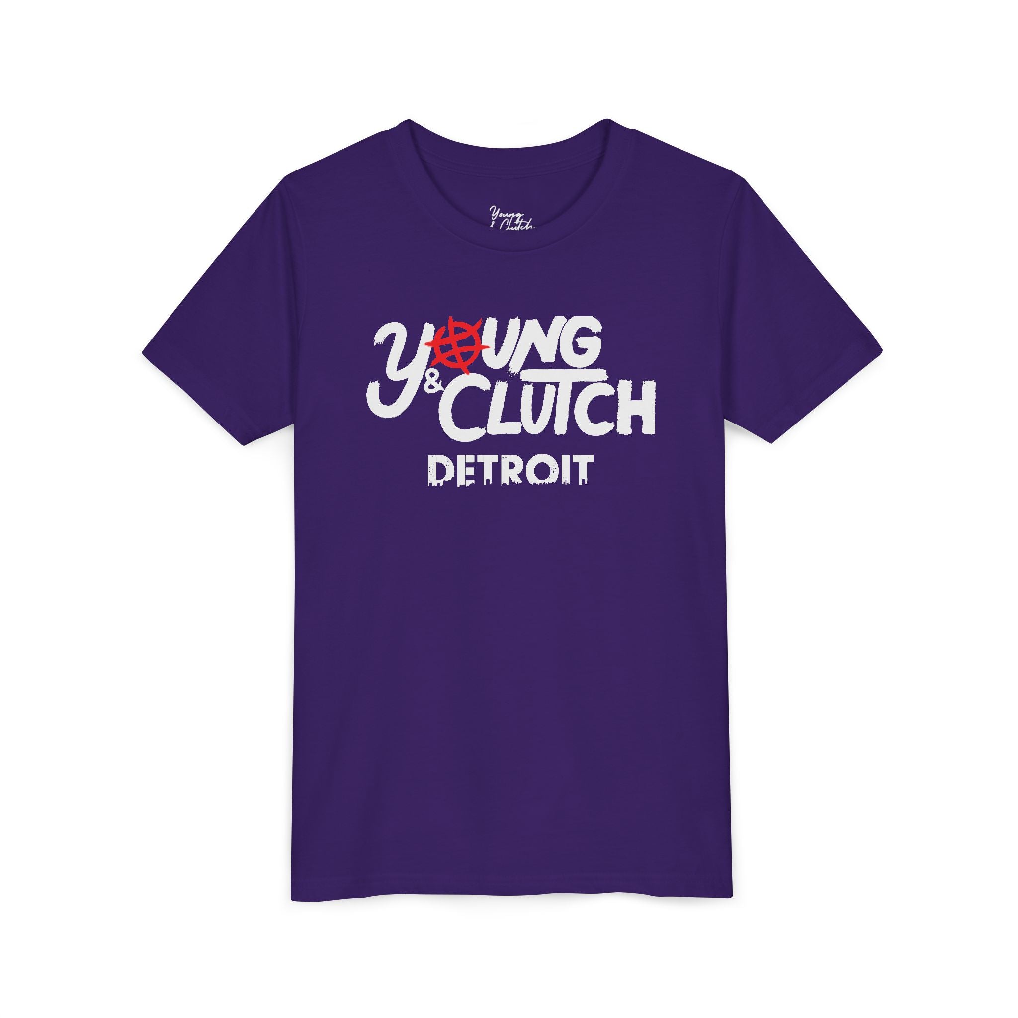 Youth Short Sleeve Tee - Young & Clutch Detroit Basketball T-Shirt