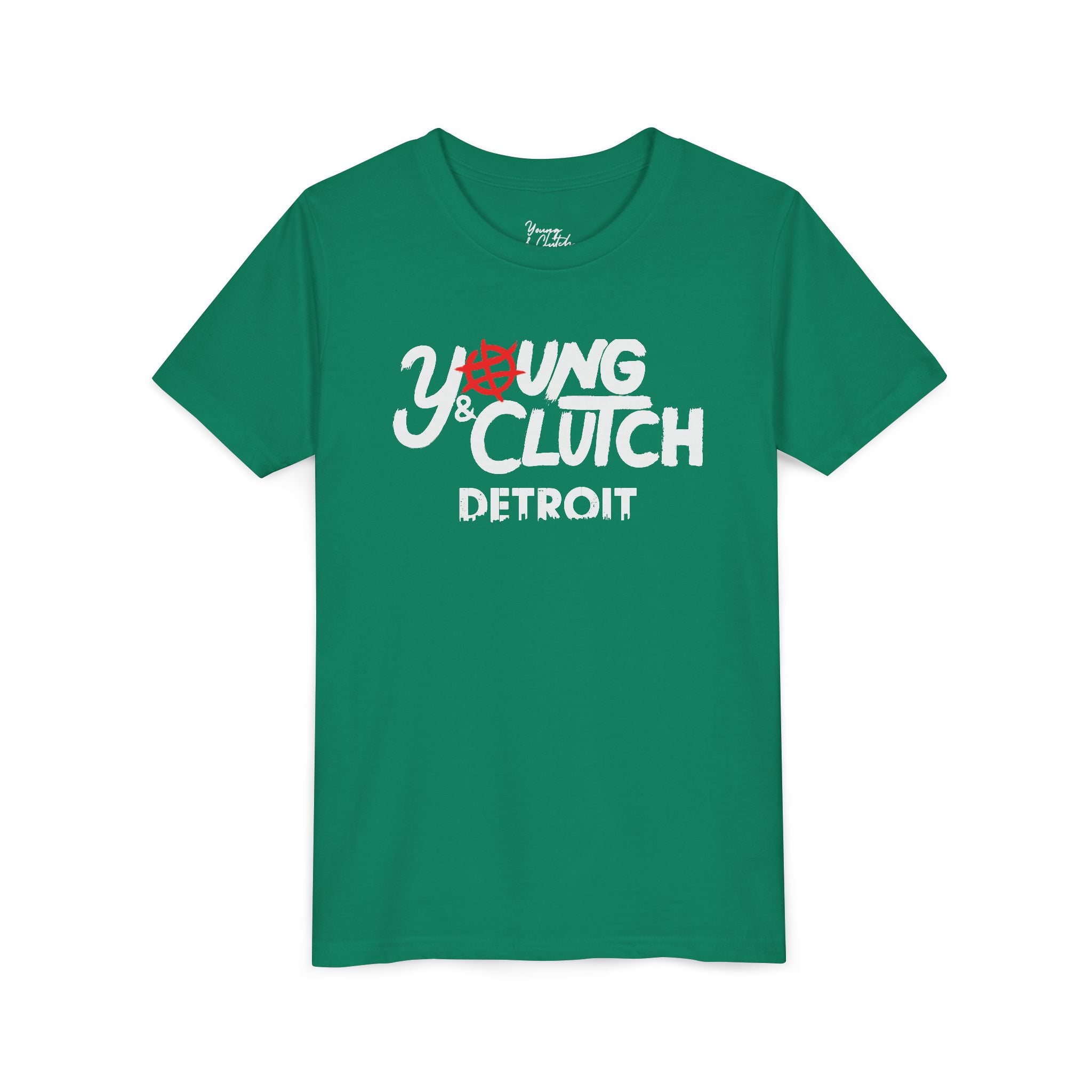 Youth Short Sleeve Tee - Young & Clutch Detroit Basketball T-Shirt