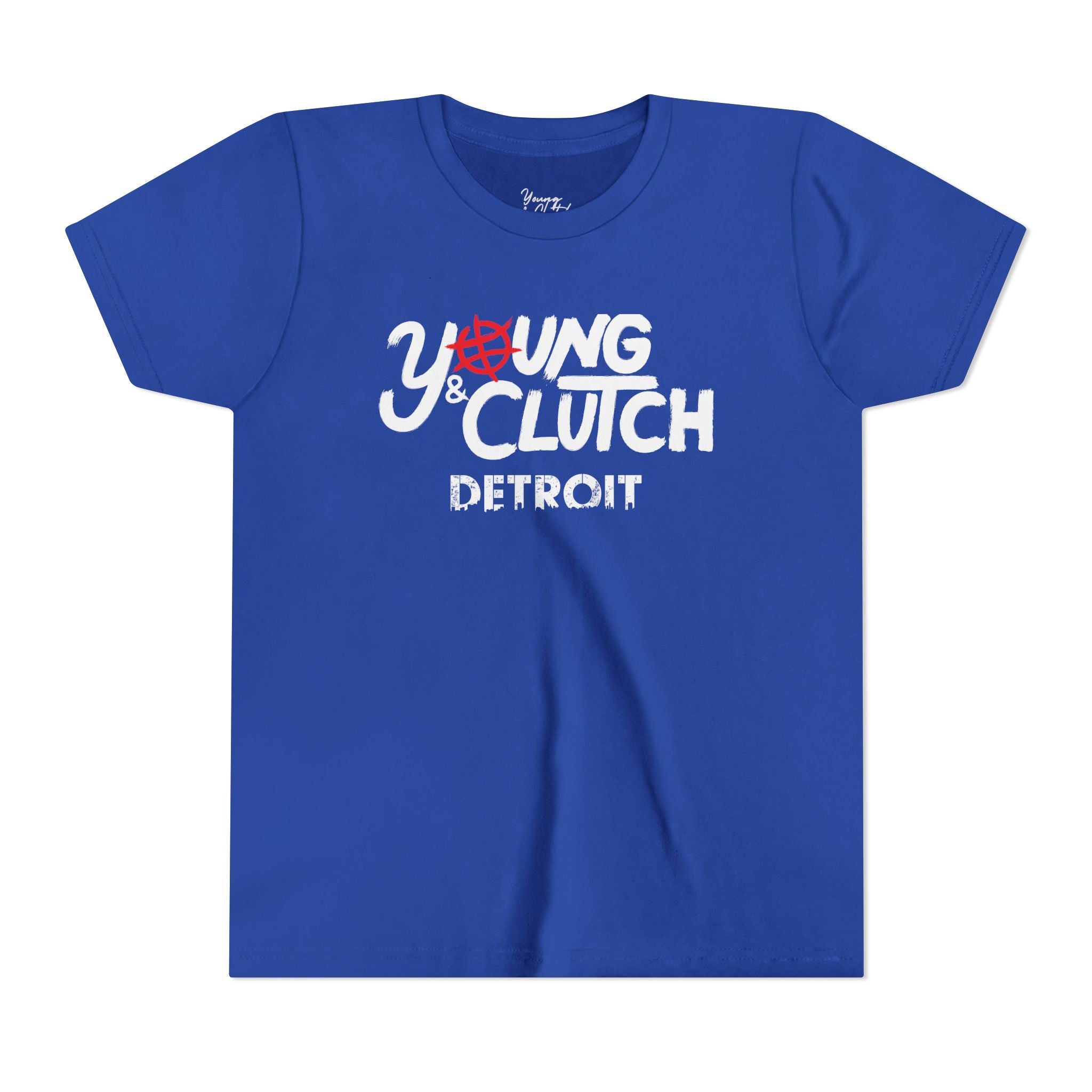 Youth Short Sleeve Tee - Young & Clutch Detroit Basketball T-Shirt