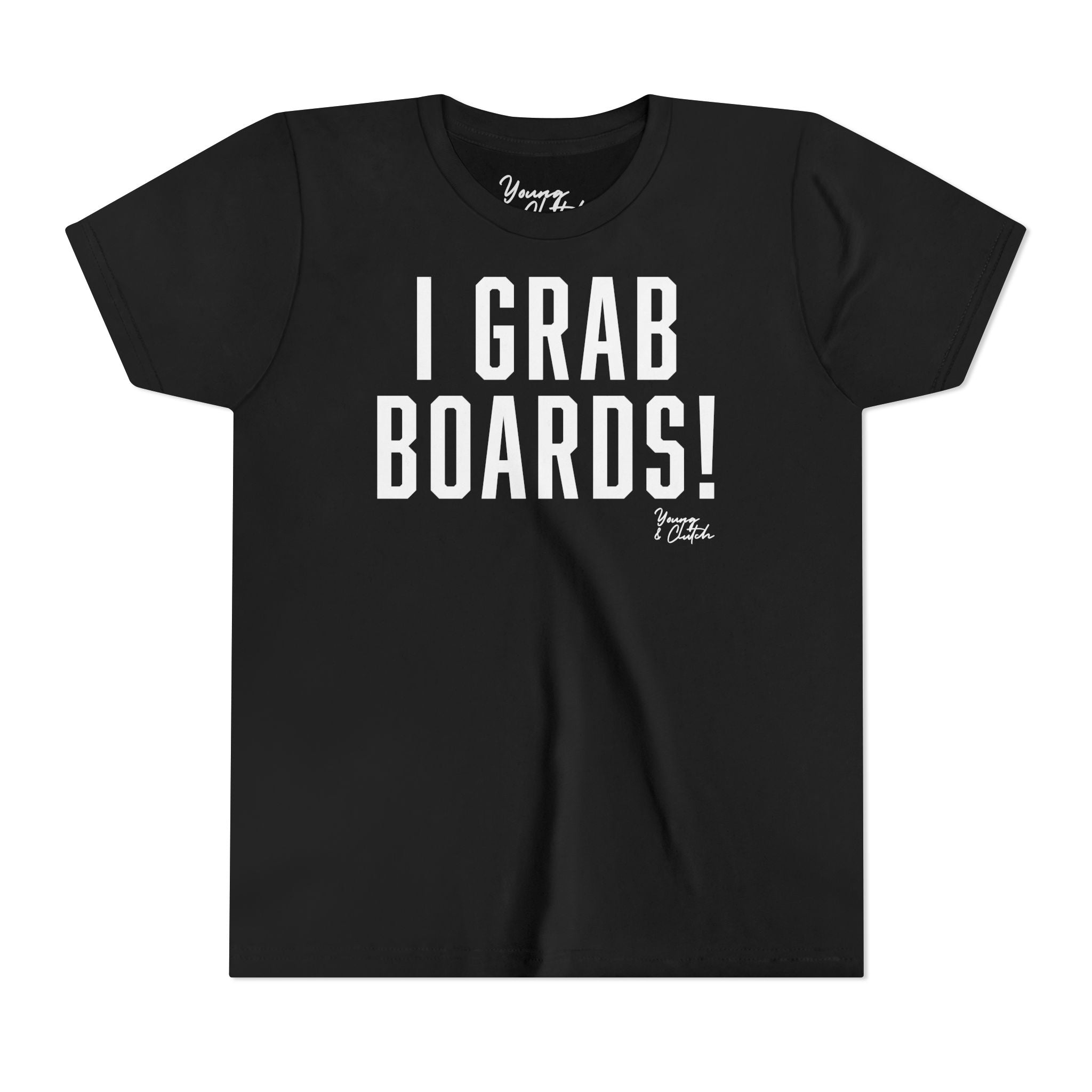 Youth Short Sleeve Tee Young & Clutch I Grab Boards
