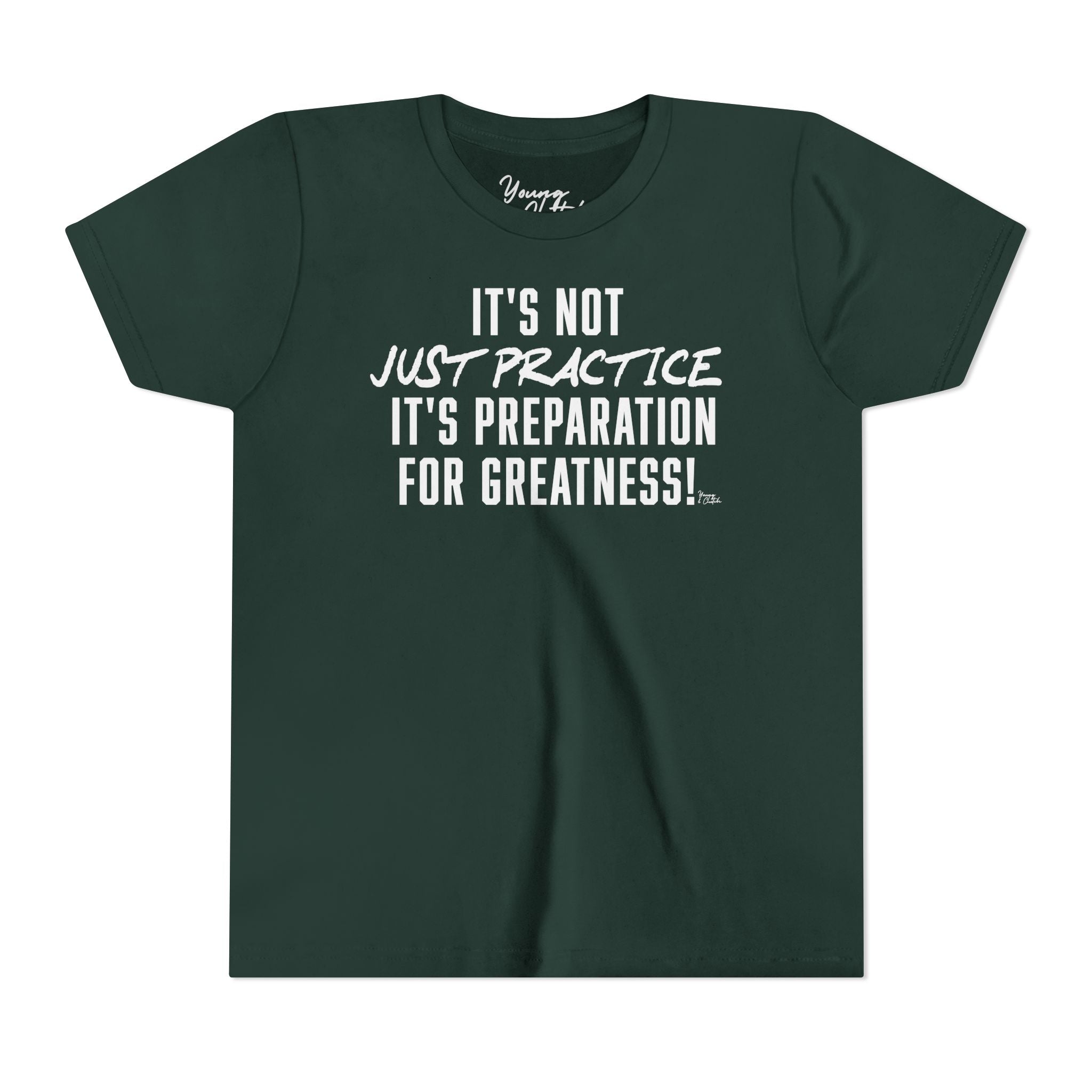 Youth Short Sleeve Tee Young & Clutch It's not just Practice