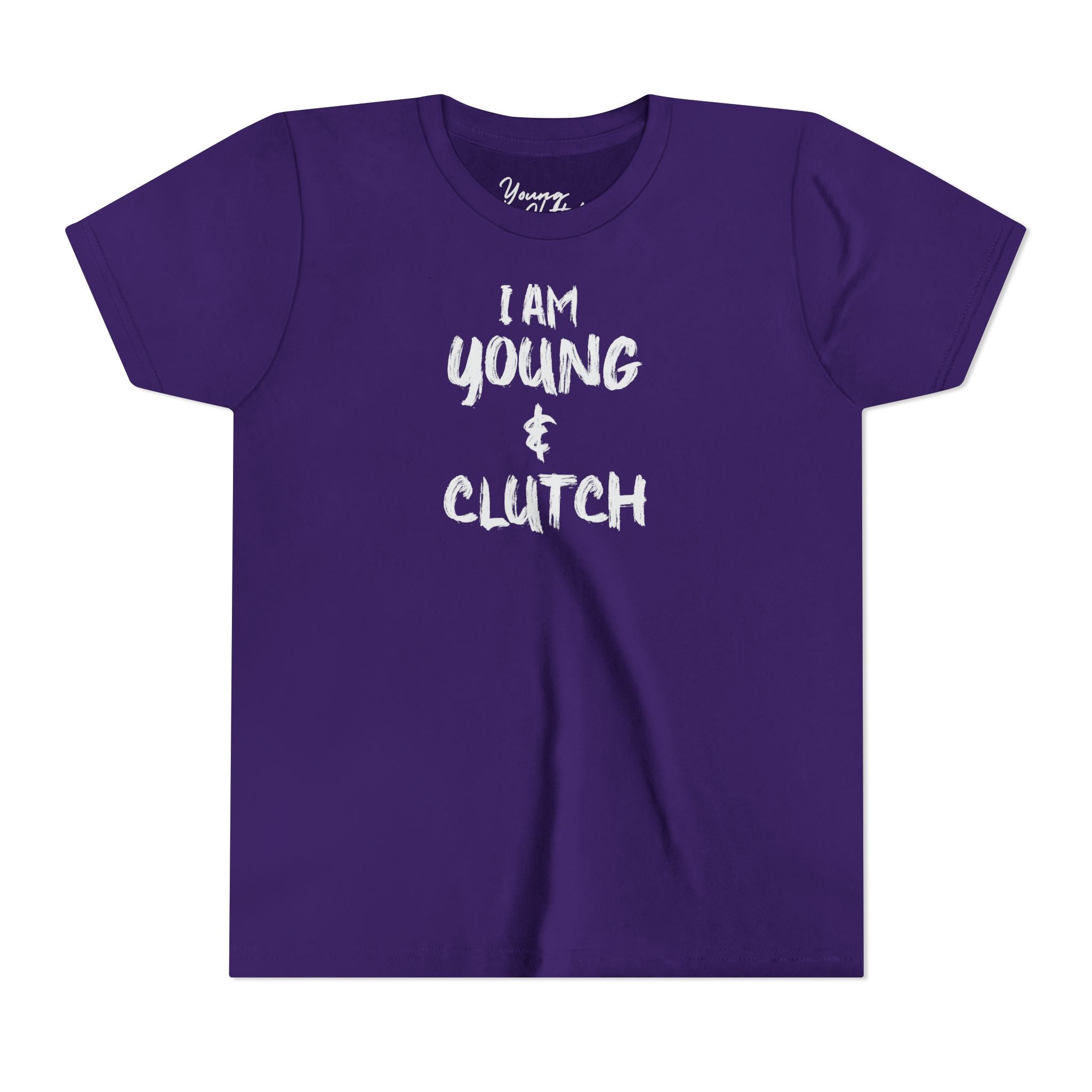 Youth Short Sleeve Tee I Am Young & Clutch