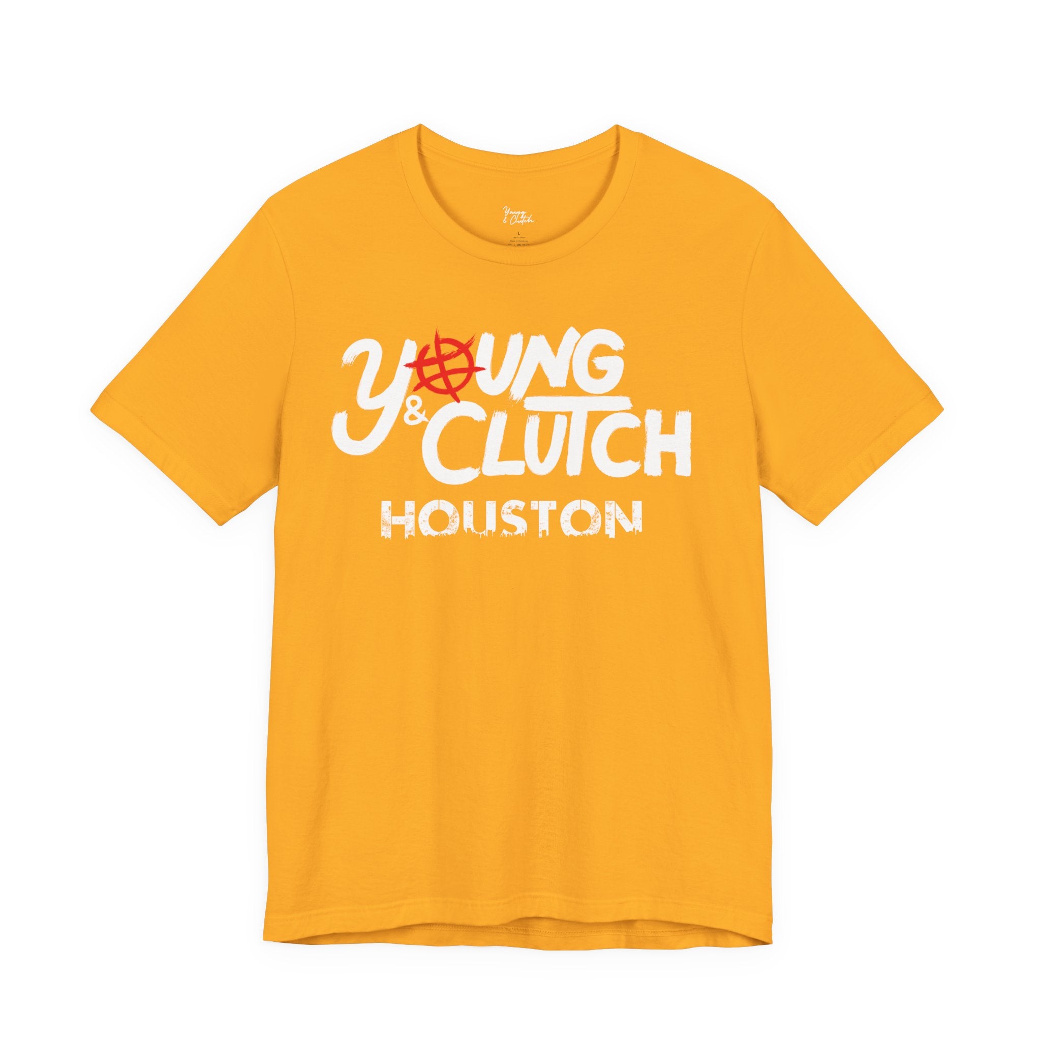 Young & Clutch Houston Basketball T-shirt (Adult size)