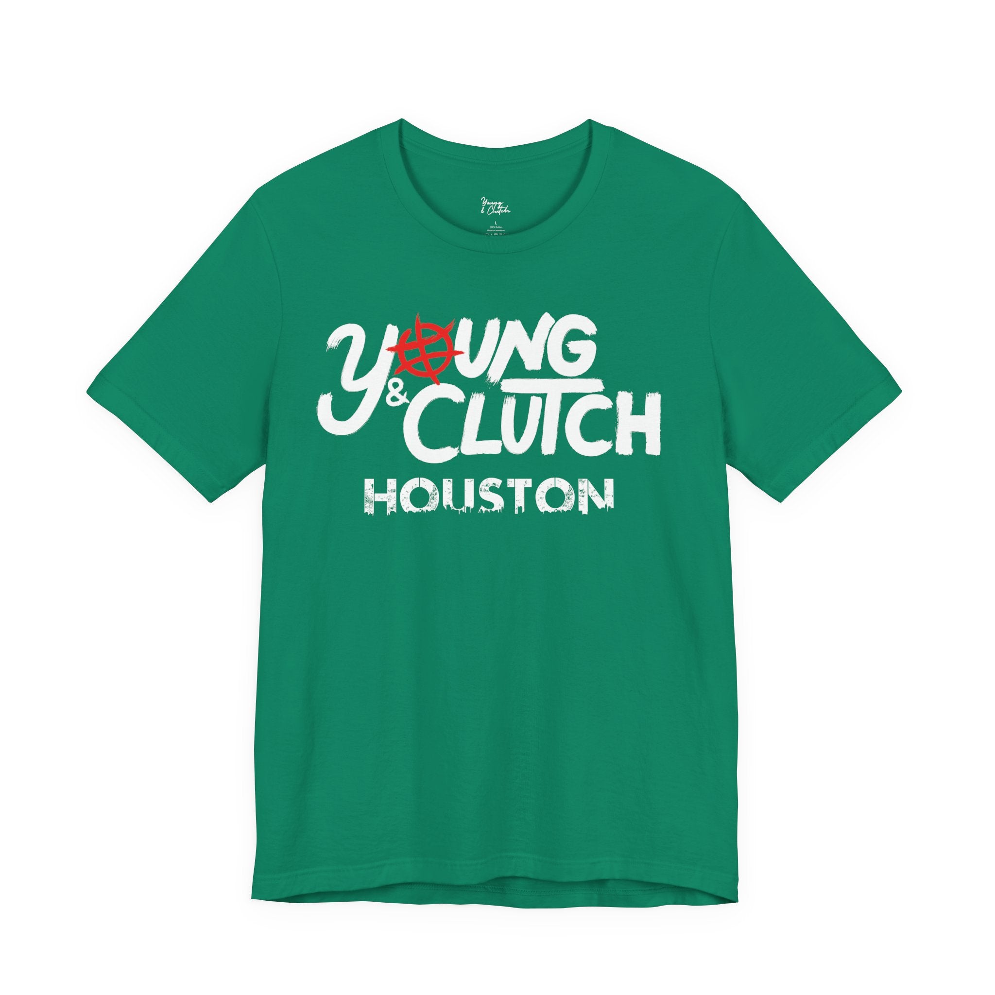 Young & Clutch Houston Basketball T-shirt (Adult size)