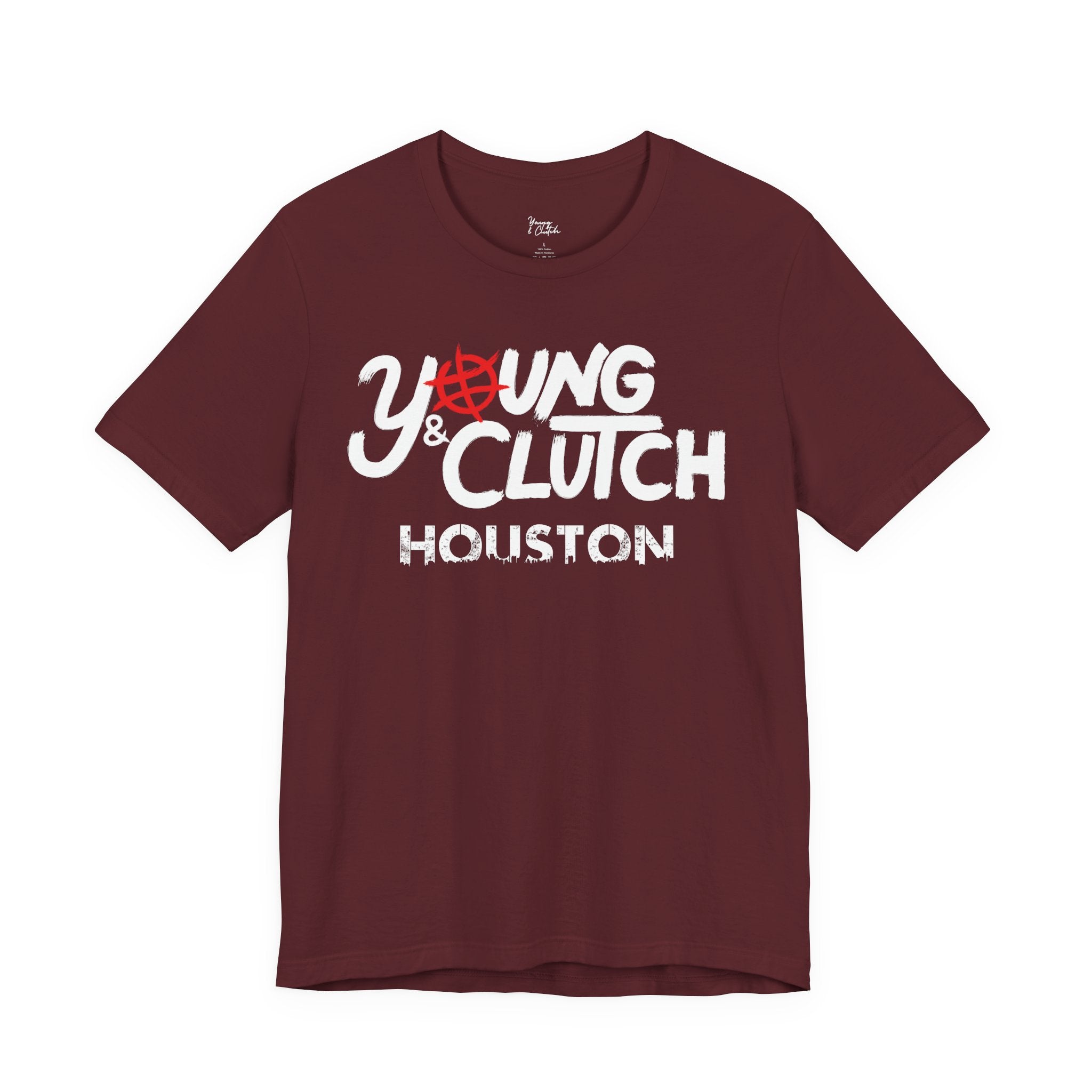 Young & Clutch Houston Basketball T-shirt (Adult size)