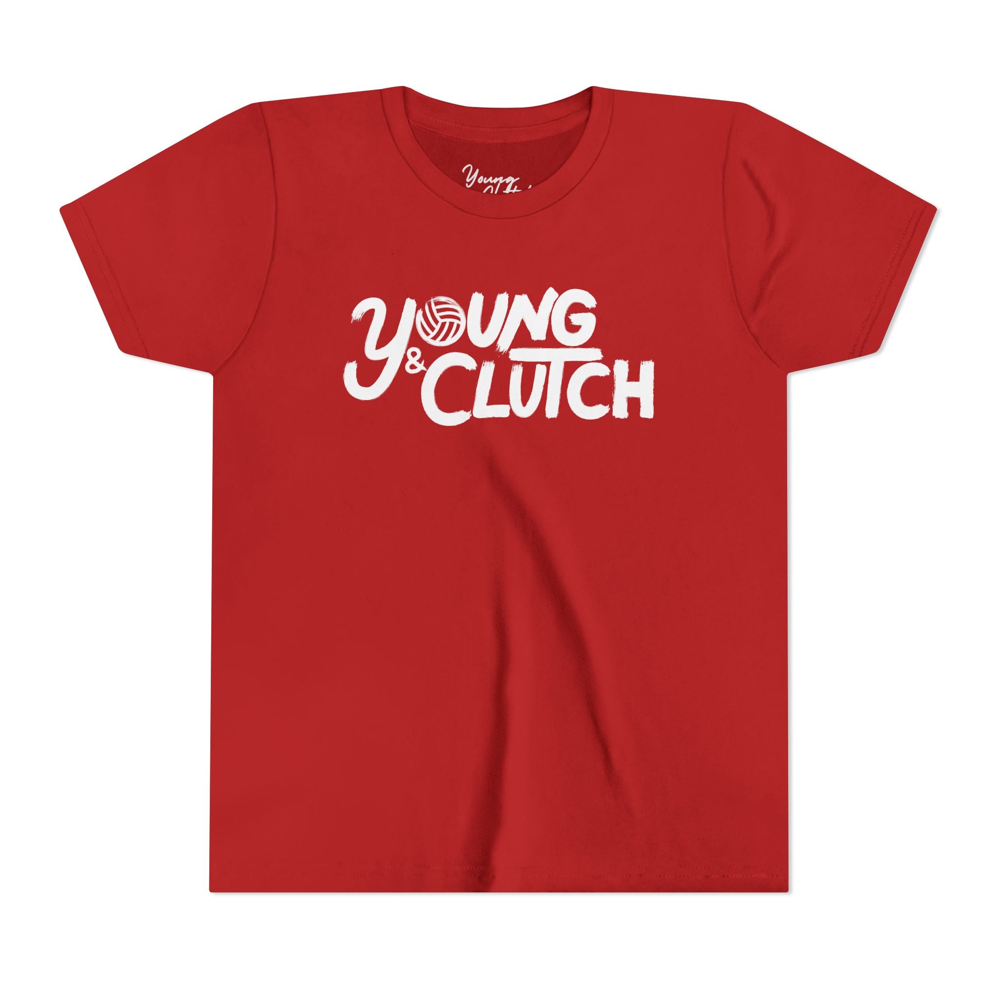 Youth Short Sleeve Tee - Young & Clutch Volleyball T-Shirt for Trendy Kids