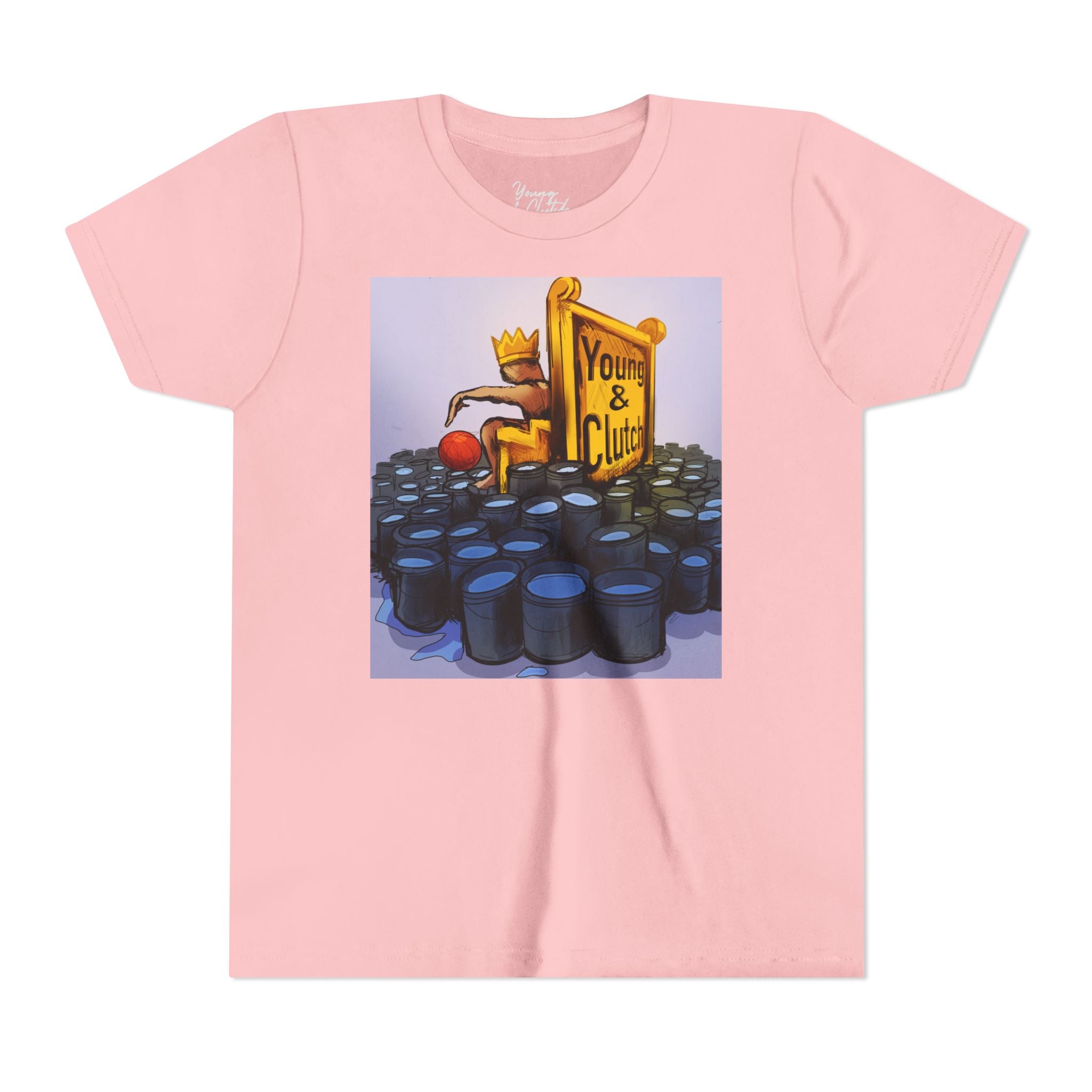 Youth Short Sleeve Tee Young & Clutch Throne of Buckets