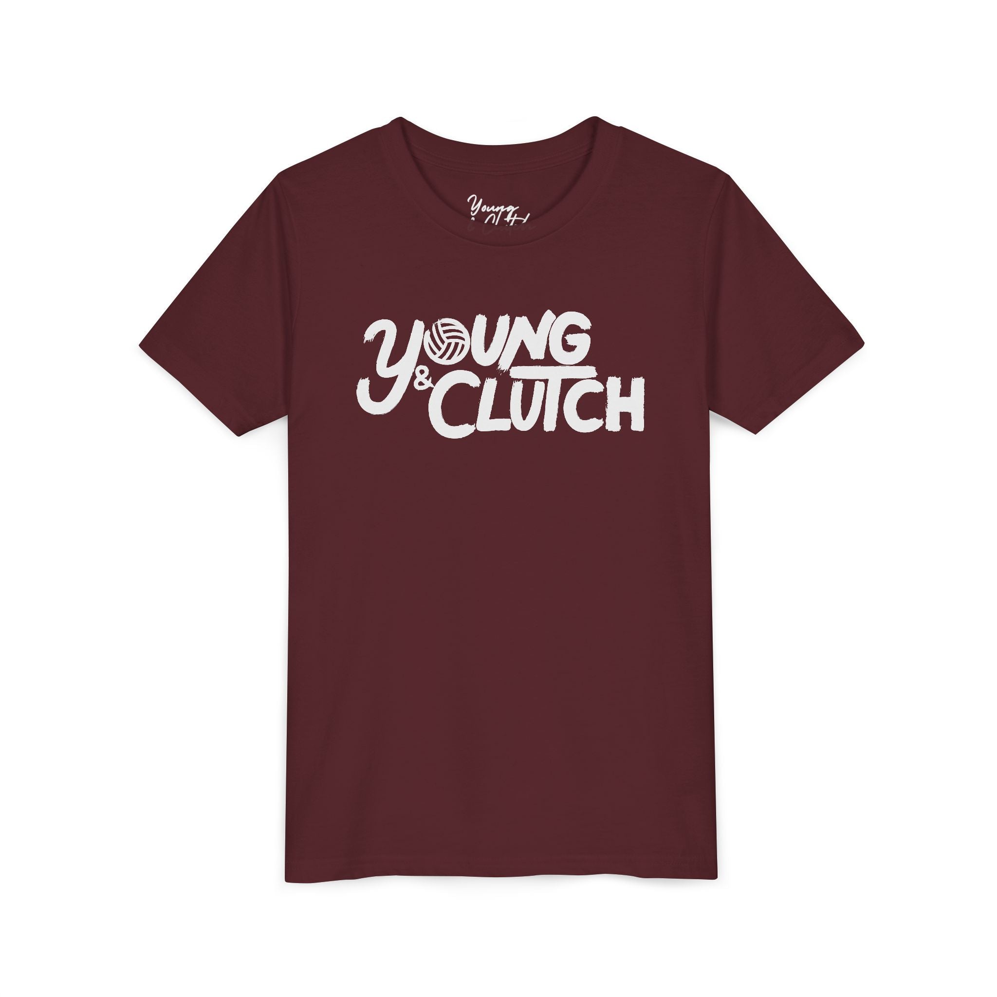 Youth Short Sleeve Tee - Young & Clutch Volleyball T-Shirt for Trendy Kids