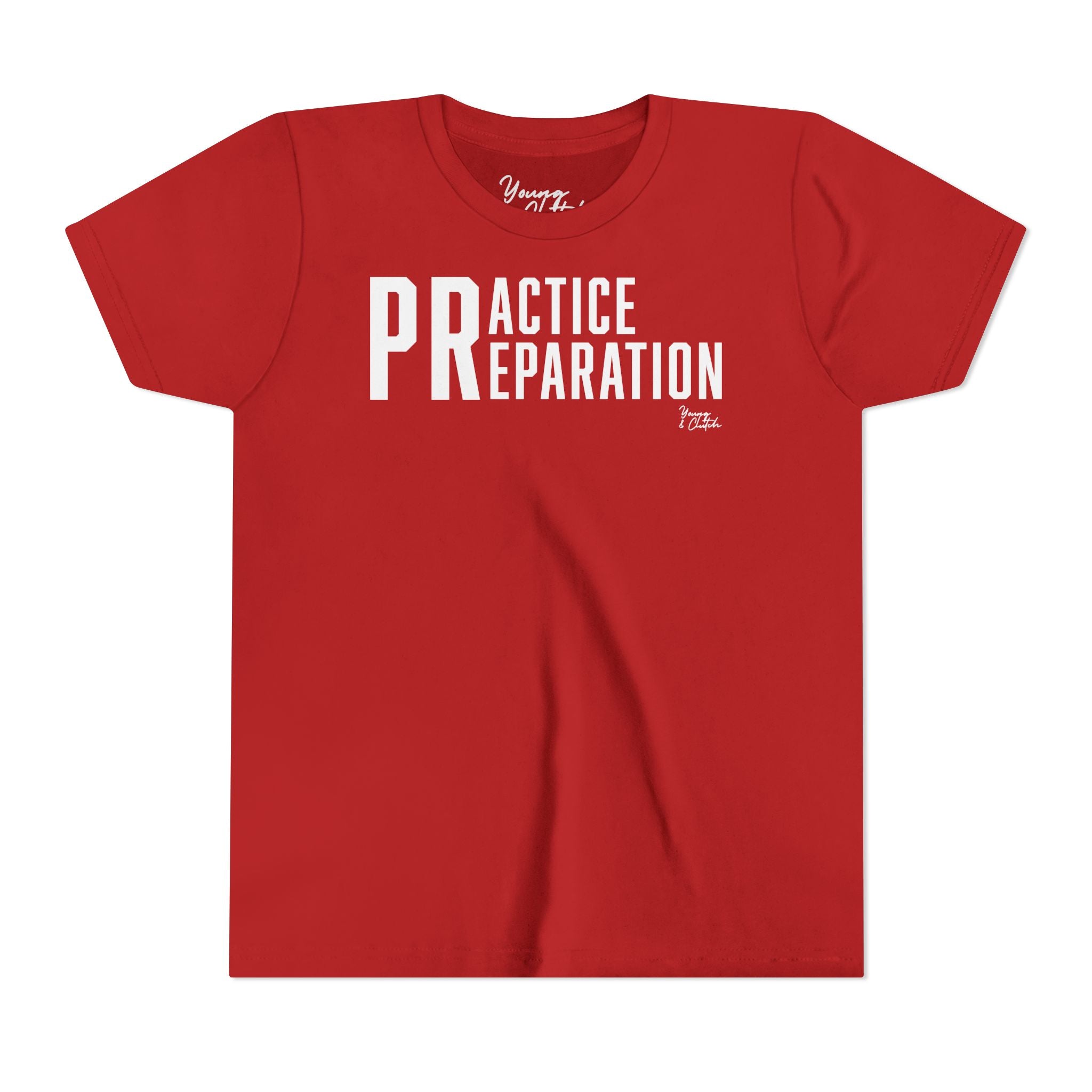 Youth Short Sleeve Tee Young & Clutch Practice & Preparation