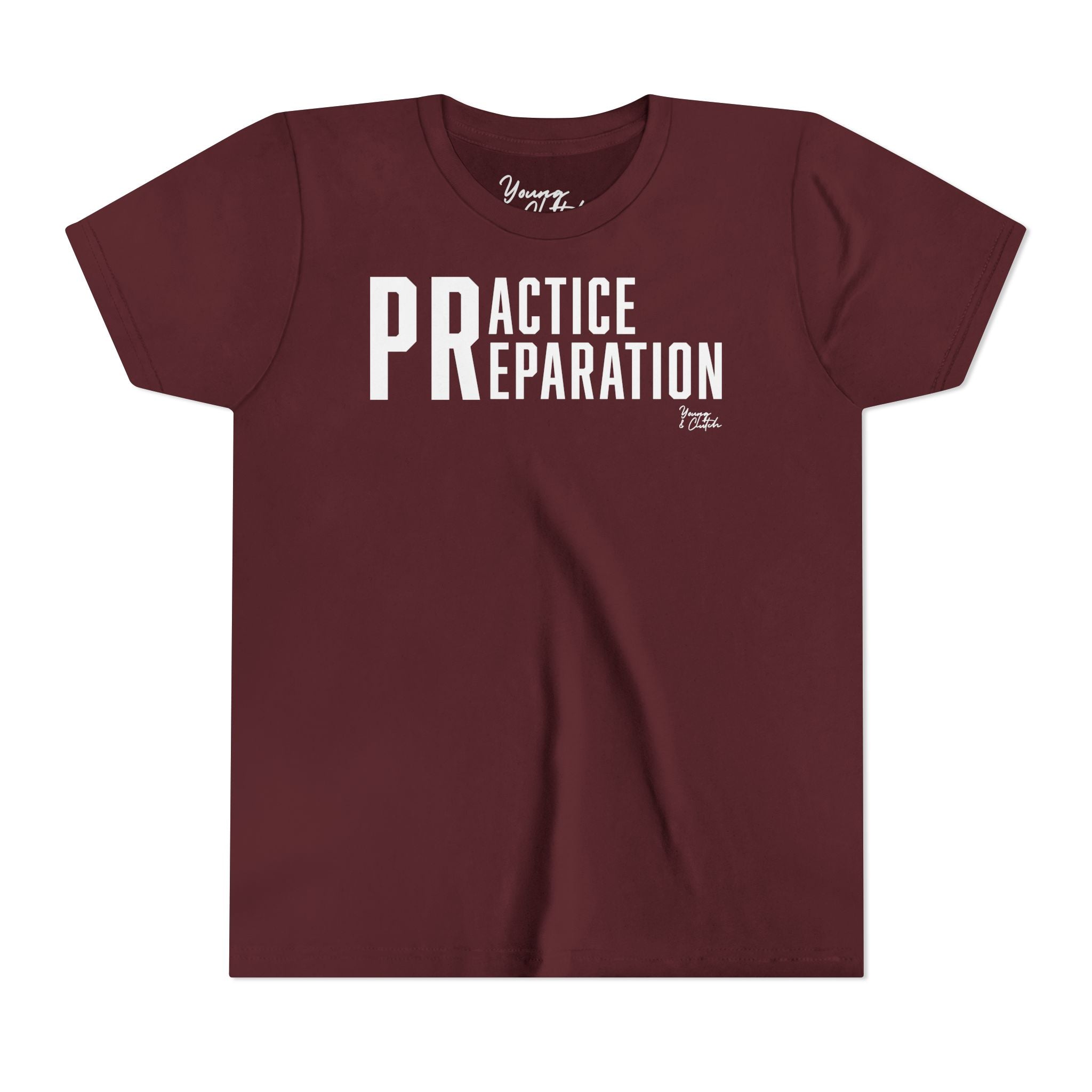 Youth Short Sleeve Tee Young & Clutch Practice & Preparation