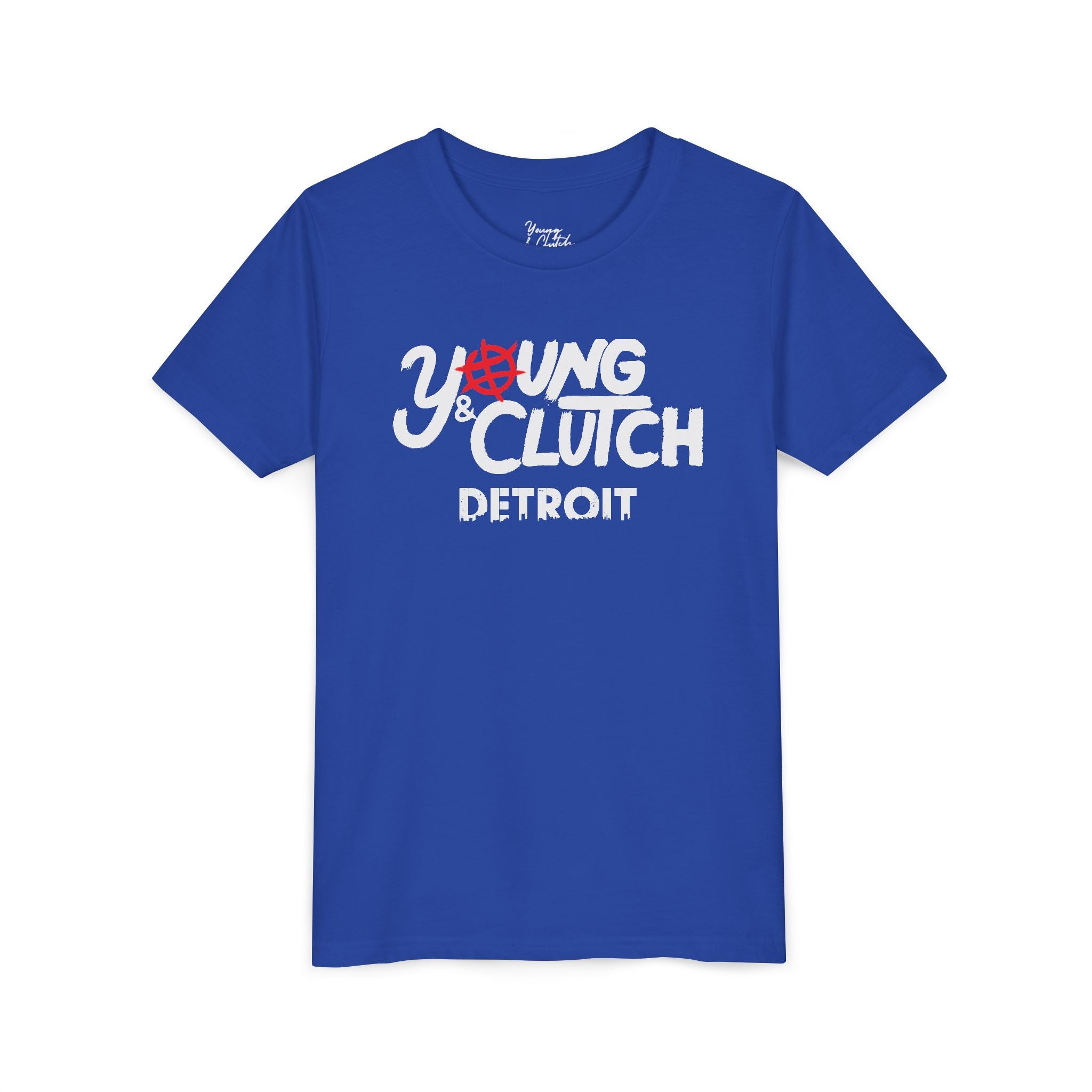 Youth Short Sleeve Tee - Young & Clutch Detroit Basketball T-Shirt
