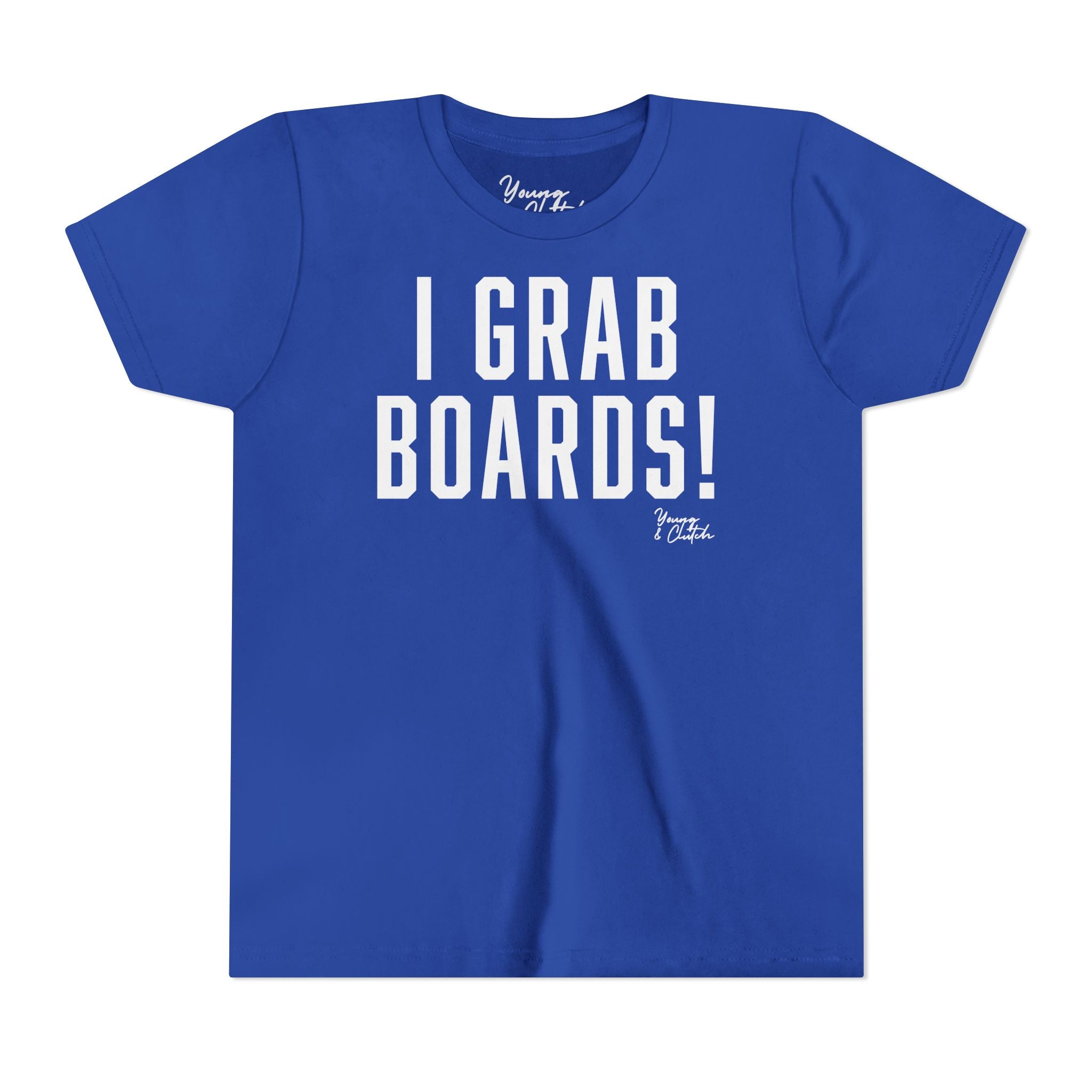 Youth Short Sleeve Tee Young & Clutch  I Grab Boards