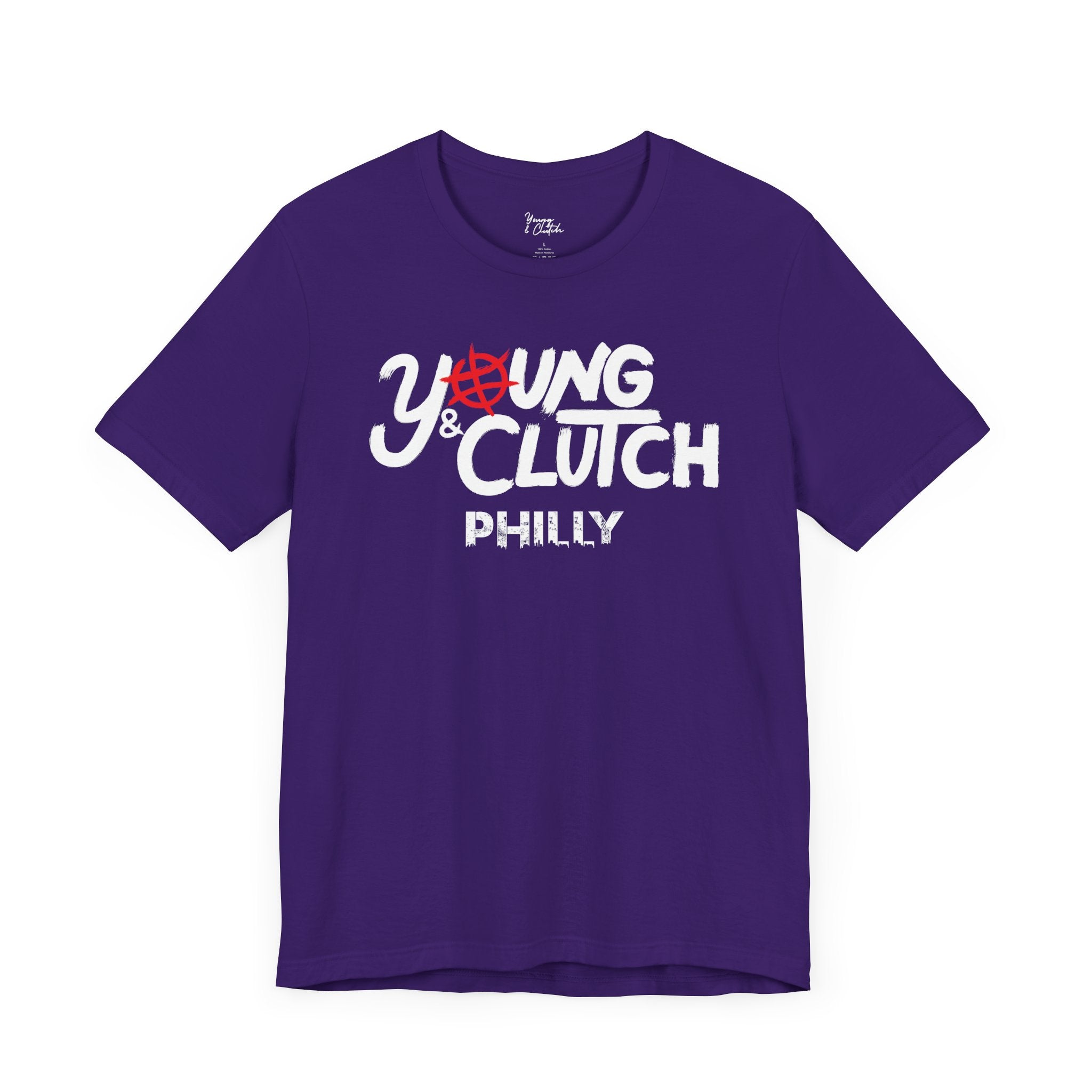 Young & Clutch Philly Basketball T-shirt (Adult size)
