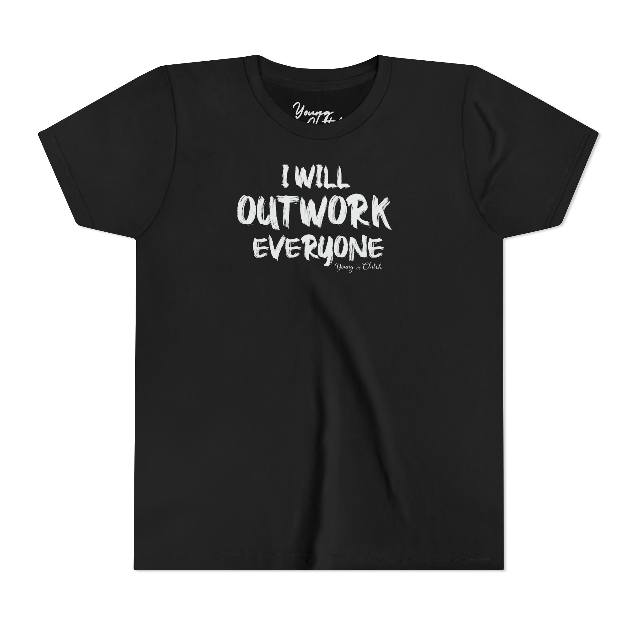 Youth Short Sleeve Tee Young & Clutch Outwork Everyone