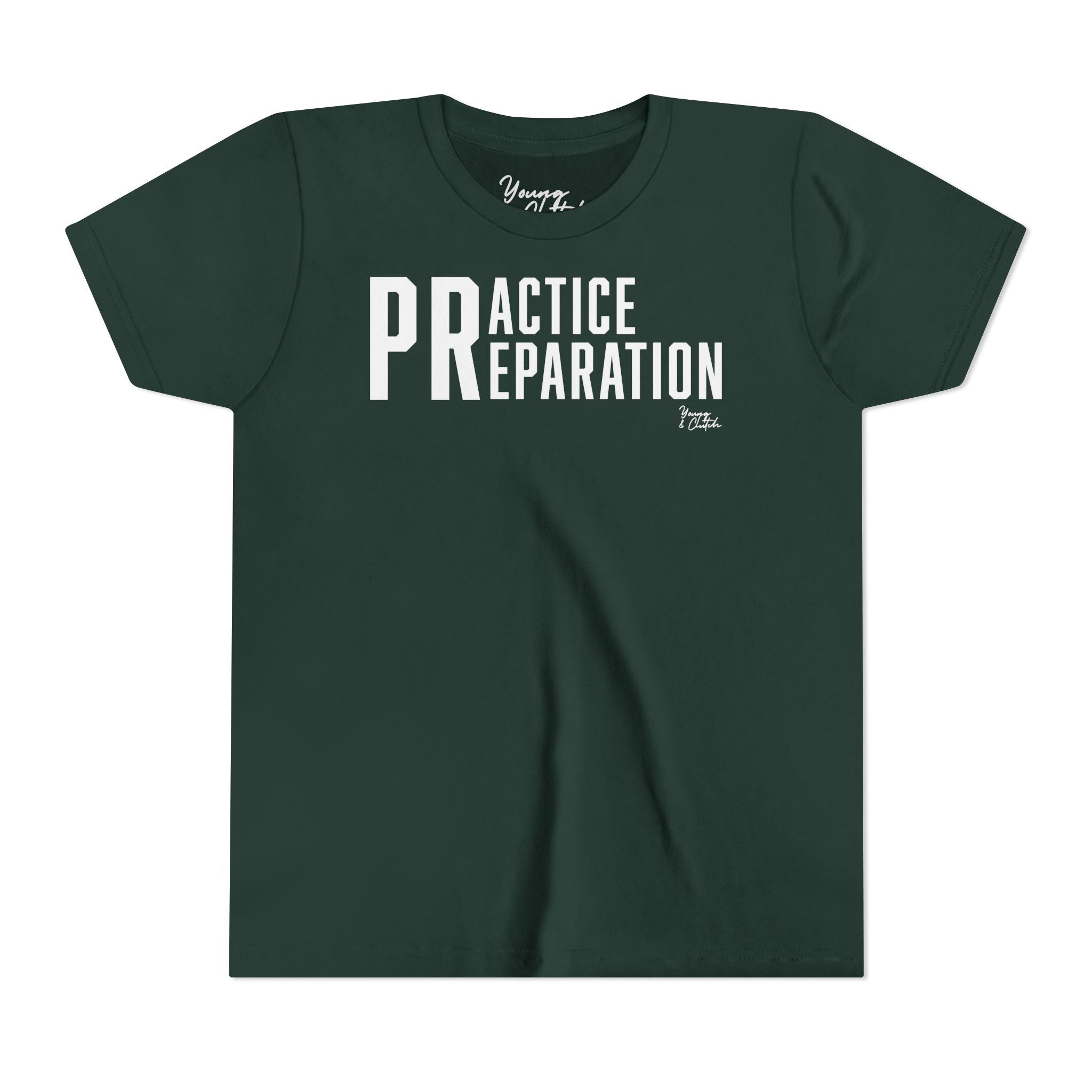 Youth Short Sleeve Tee Young & Clutch Practice & Preparation