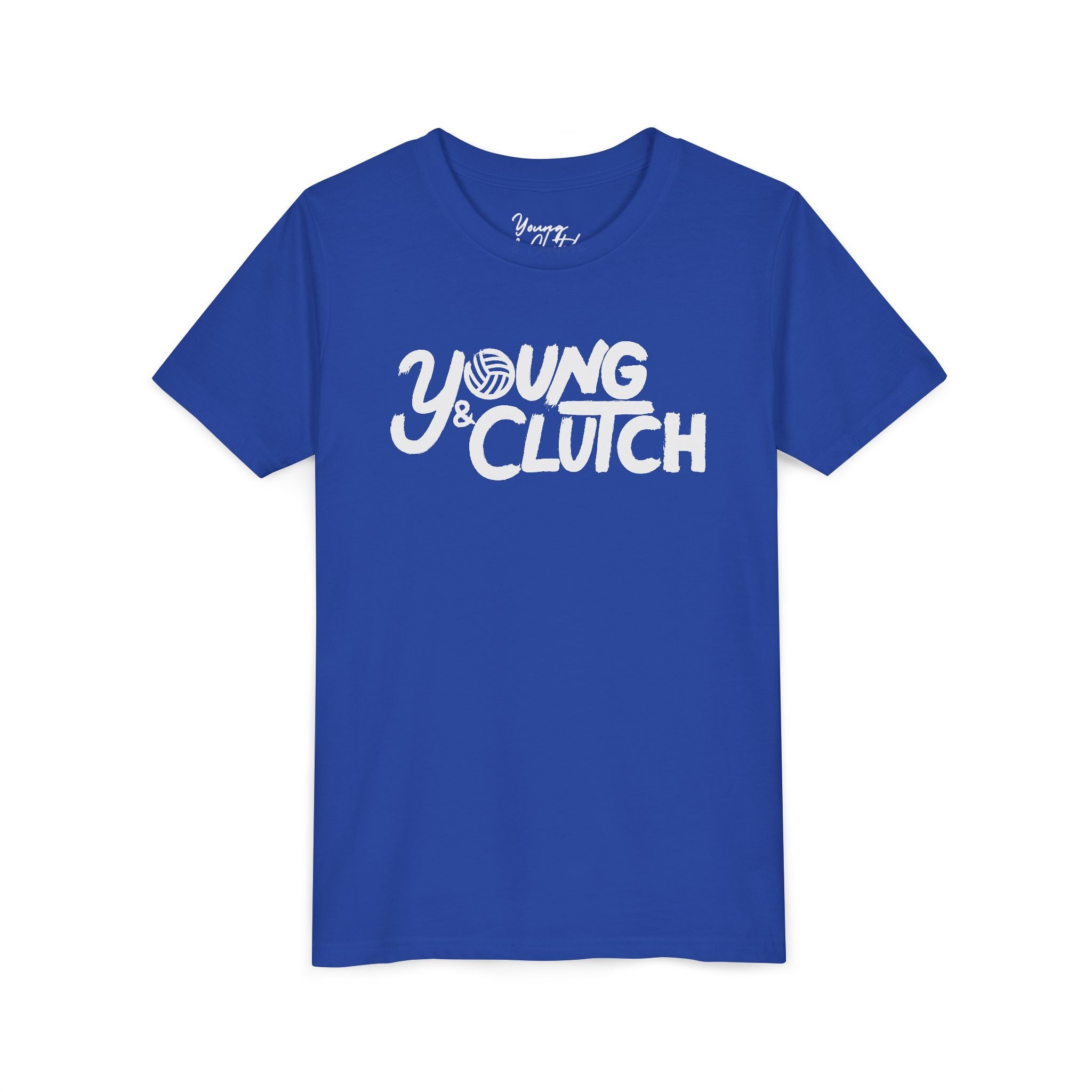 Youth Short Sleeve Tee - Young & Clutch Volleyball T-Shirt for Trendy Kids