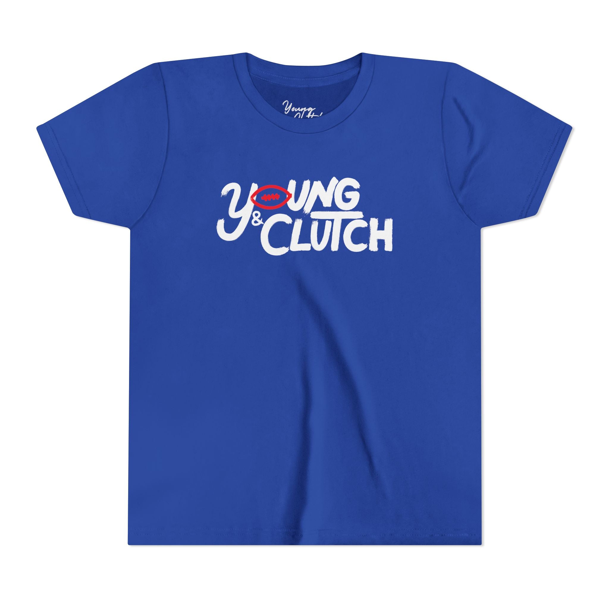 Youth Short Sleeve Tee - Young & Clutch Football - No Goal Post
